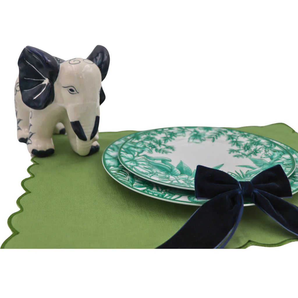 Blue Velvet Napkin Bow Tie - Set of 6 - Image 3