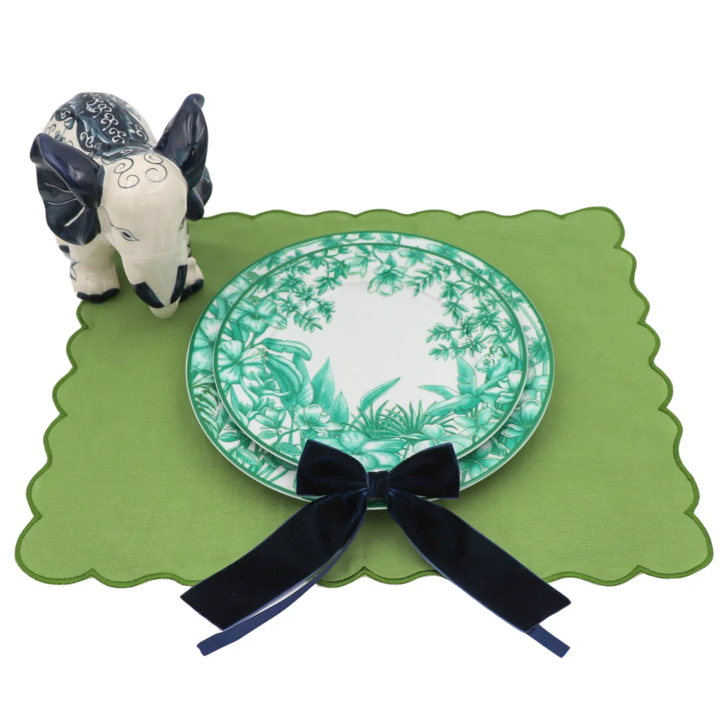 Blue Velvet Napkin Bow Tie - Set of 6 - Image 4
