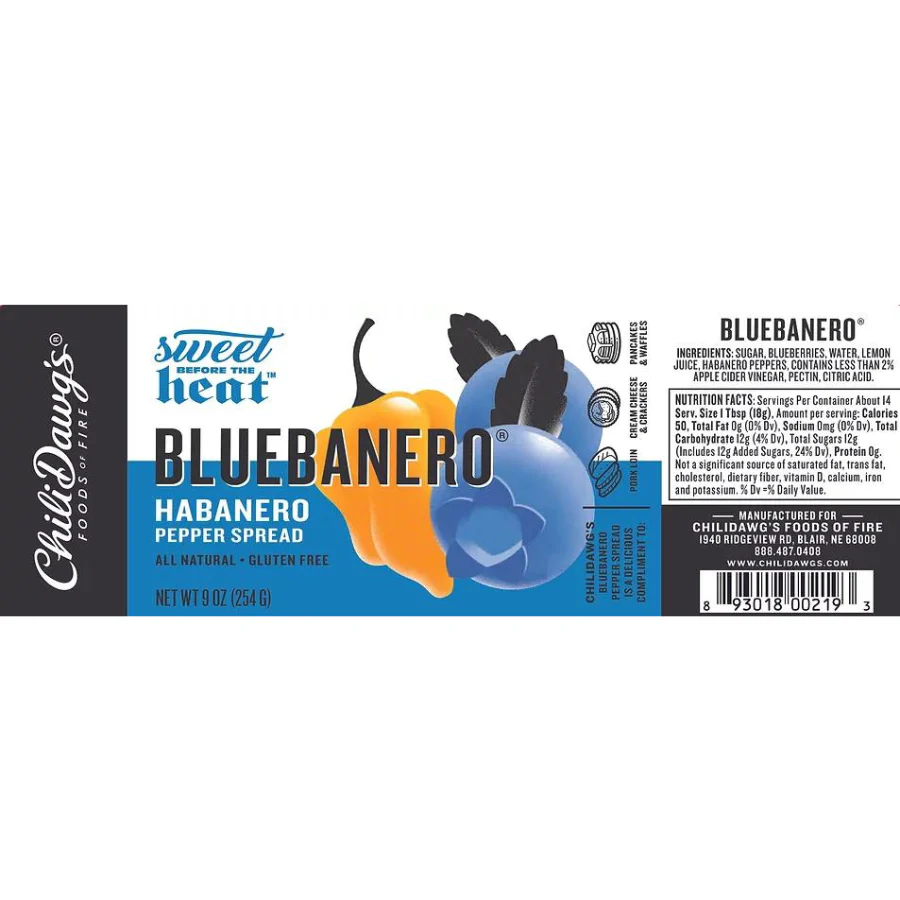 Bluebanero Pepper Spread | 9 oz | Gluten Free | Chili Dawg's Foods of Fire - Image 4