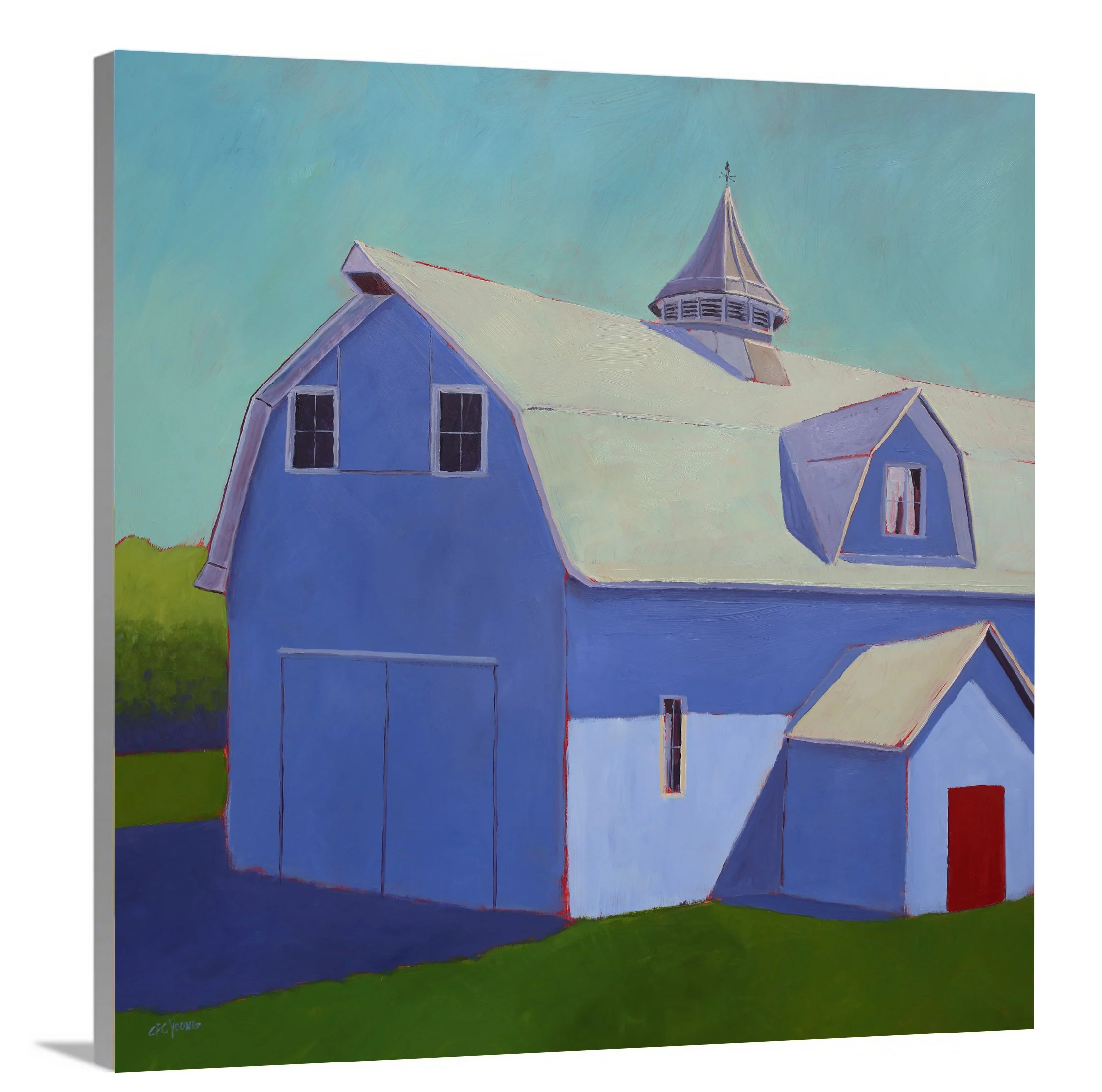 Blueberry Barn - Open Edition Canvas Print - Image 4