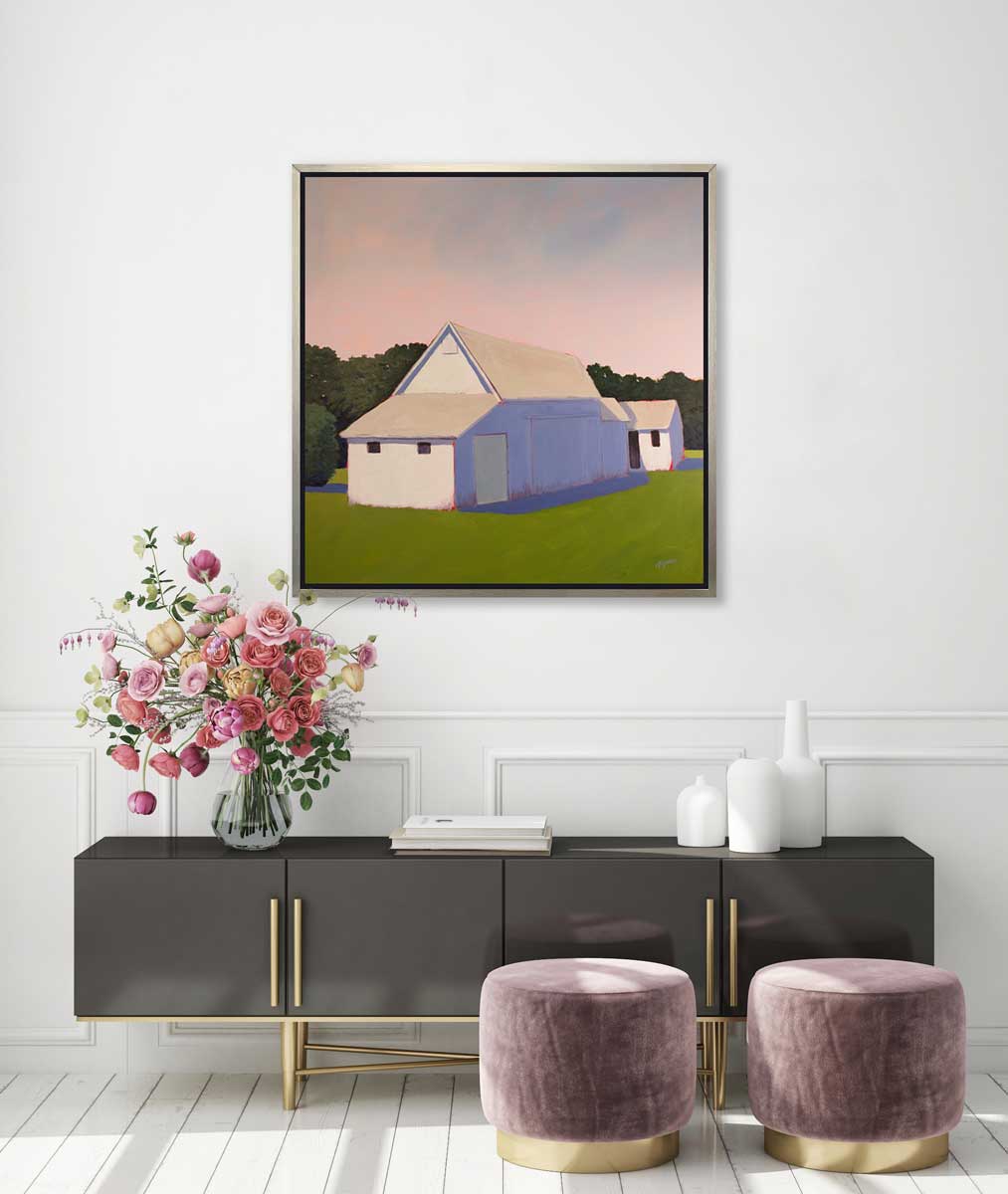 Blush & Blue - Open Edition Canvas Print - Image 2