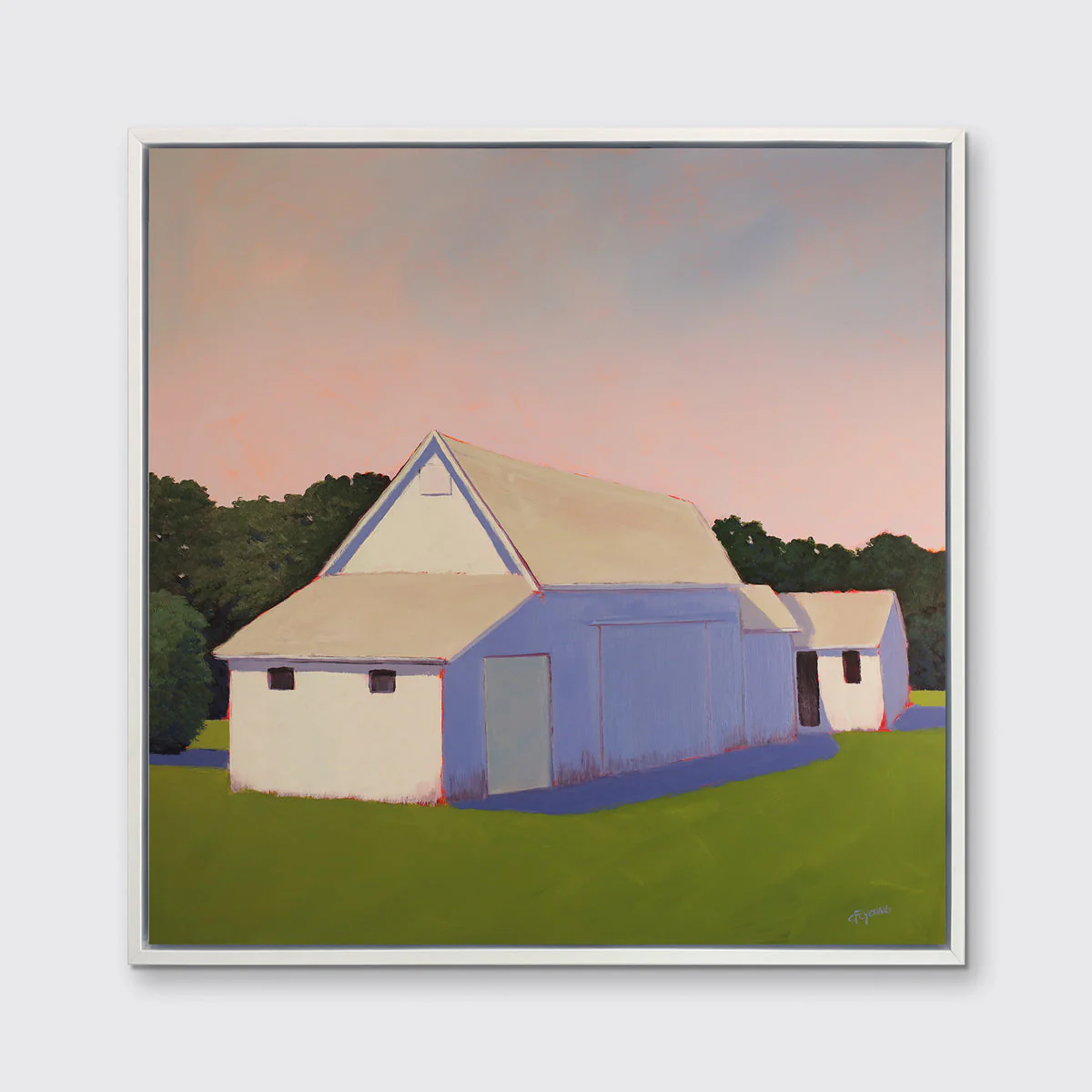 Blush & Blue - Open Edition Canvas Print - Image 4