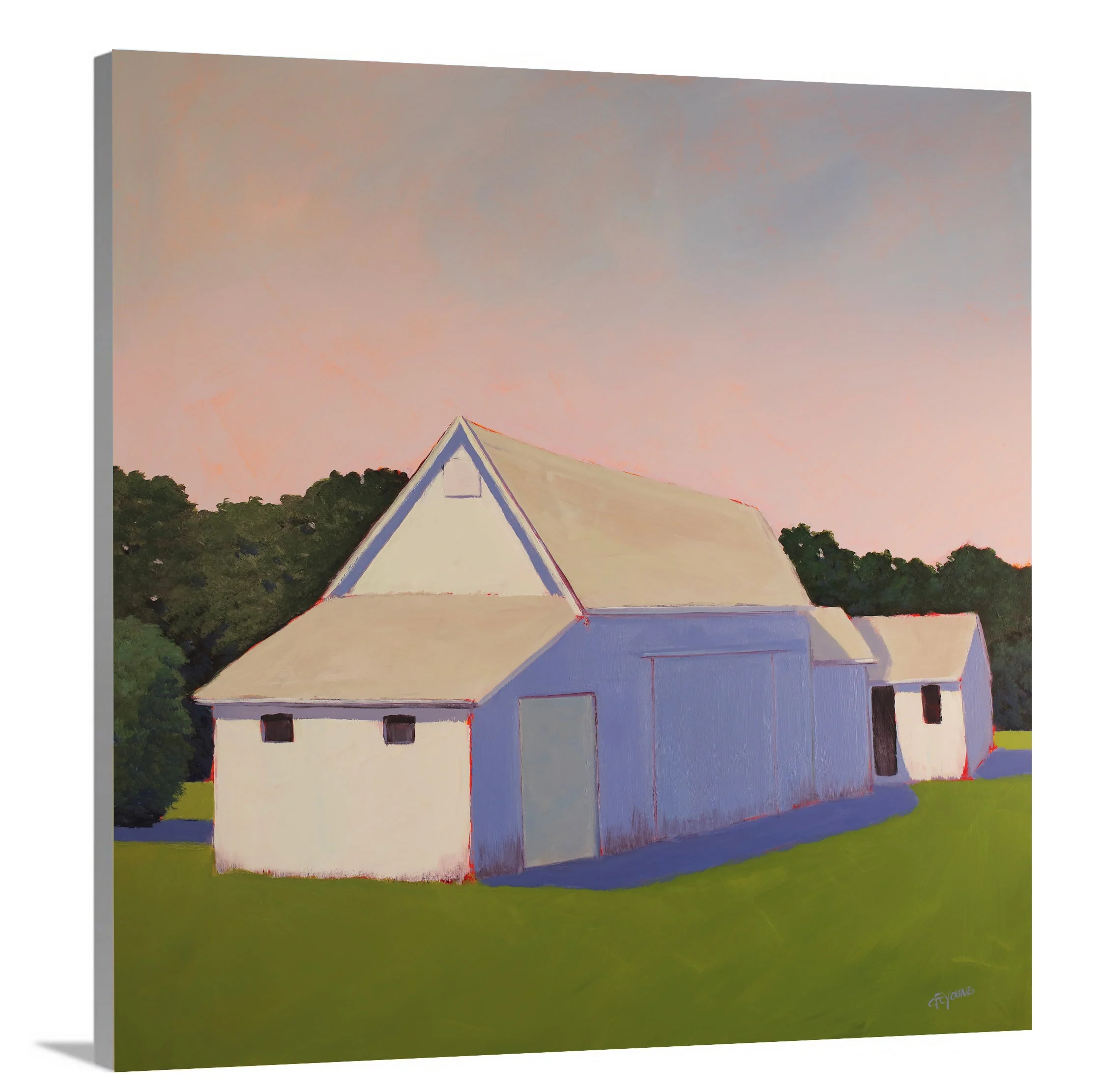 Blush & Blue - Open Edition Canvas Print - Image 6