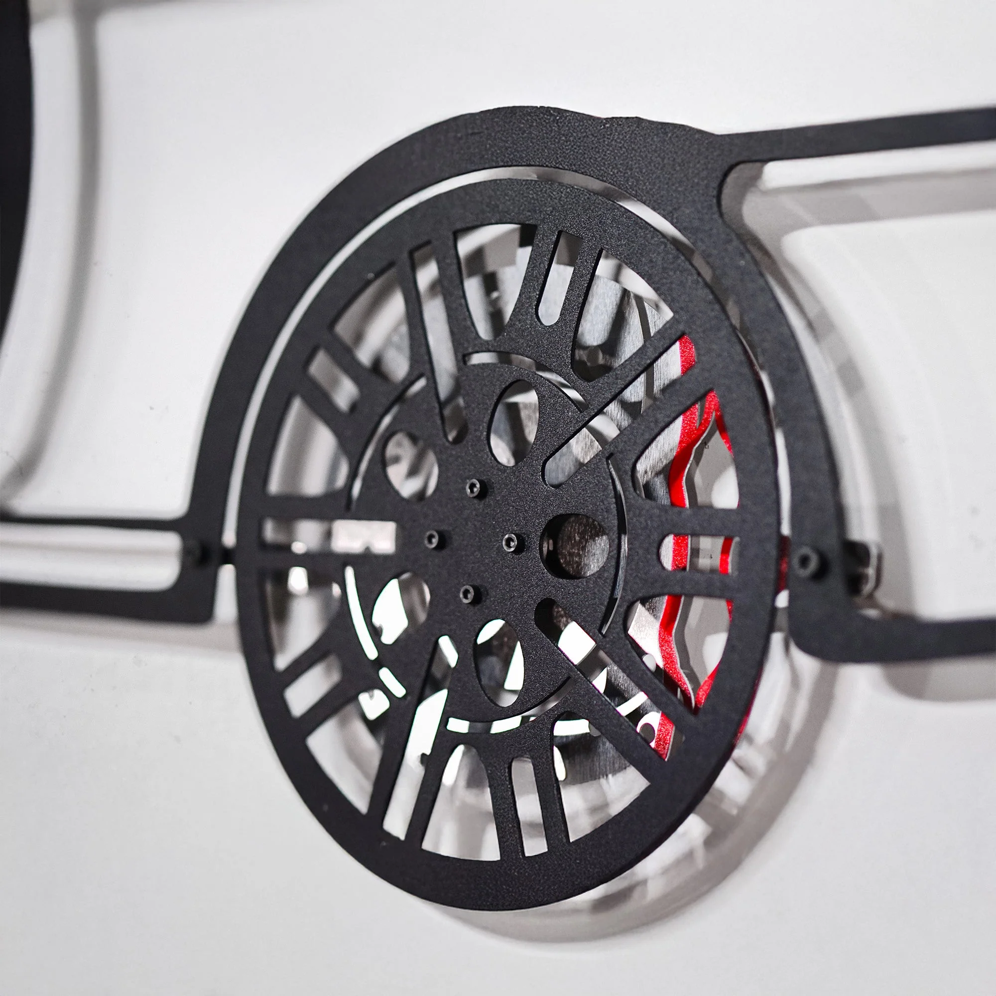 BMW E46 M3 Wall Art – Steel Silhouette with Spinning Wheels-KAFMEKA016 - Image 6