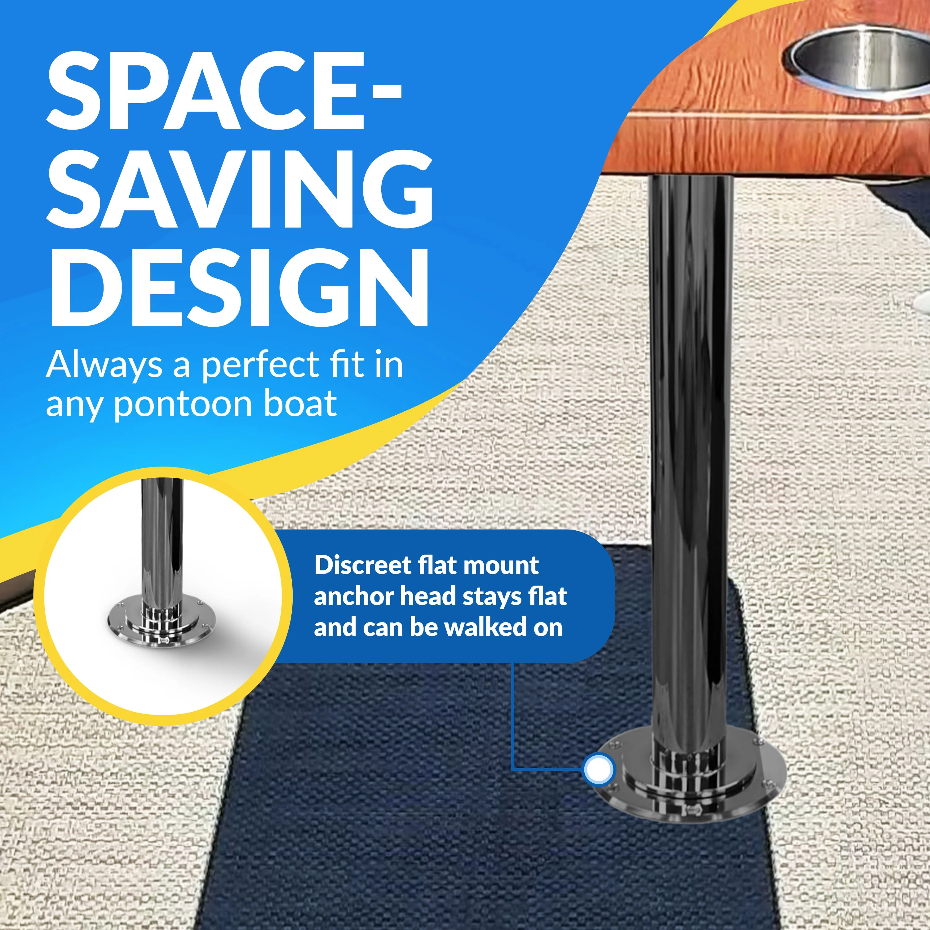 Boat Table Set - 6" Floor Plate System (6 colors) - Image 5
