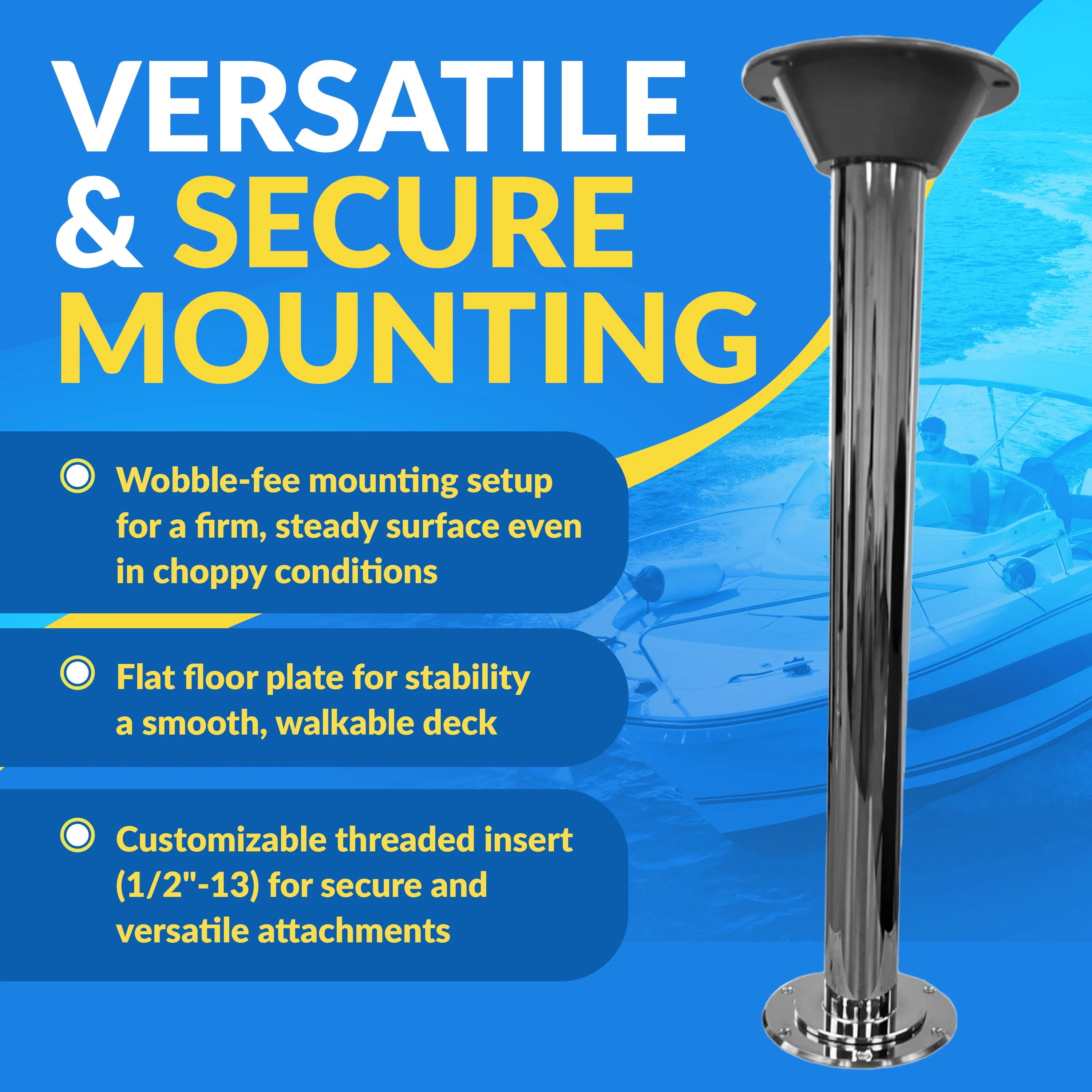 Boat Table Set - 6" Floor Plate System (6 colors) - Image 8
