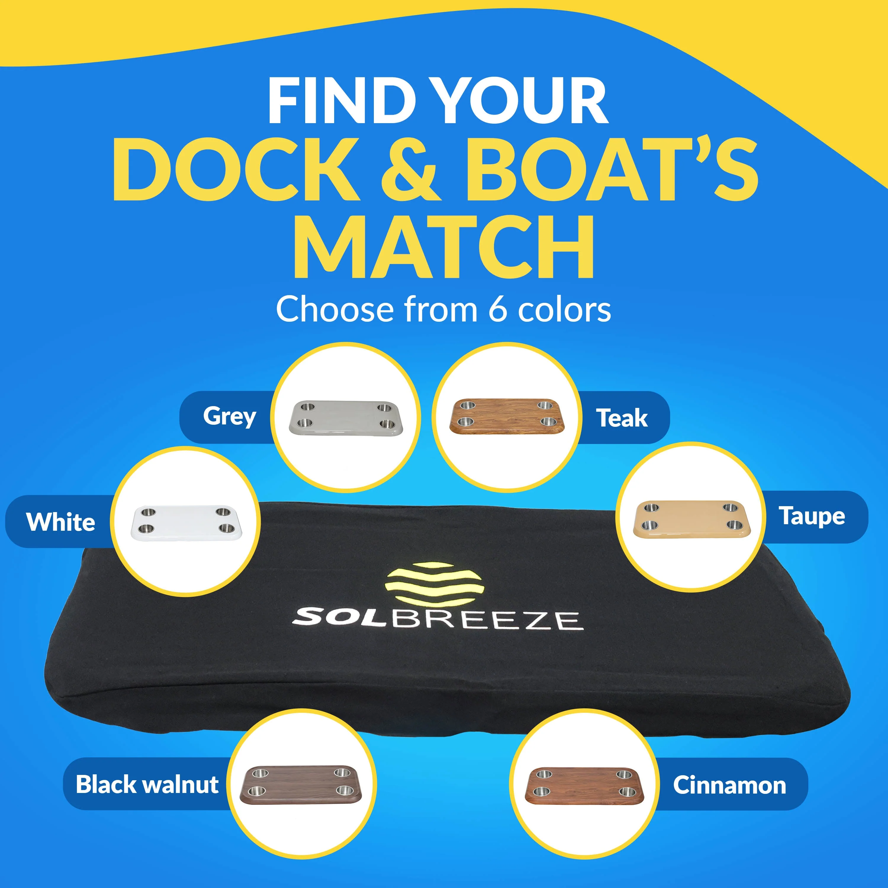 Boat Table Top Only - Mount Your Current Table Bracket to New Top - Waterproof (6 colors): - Image 6