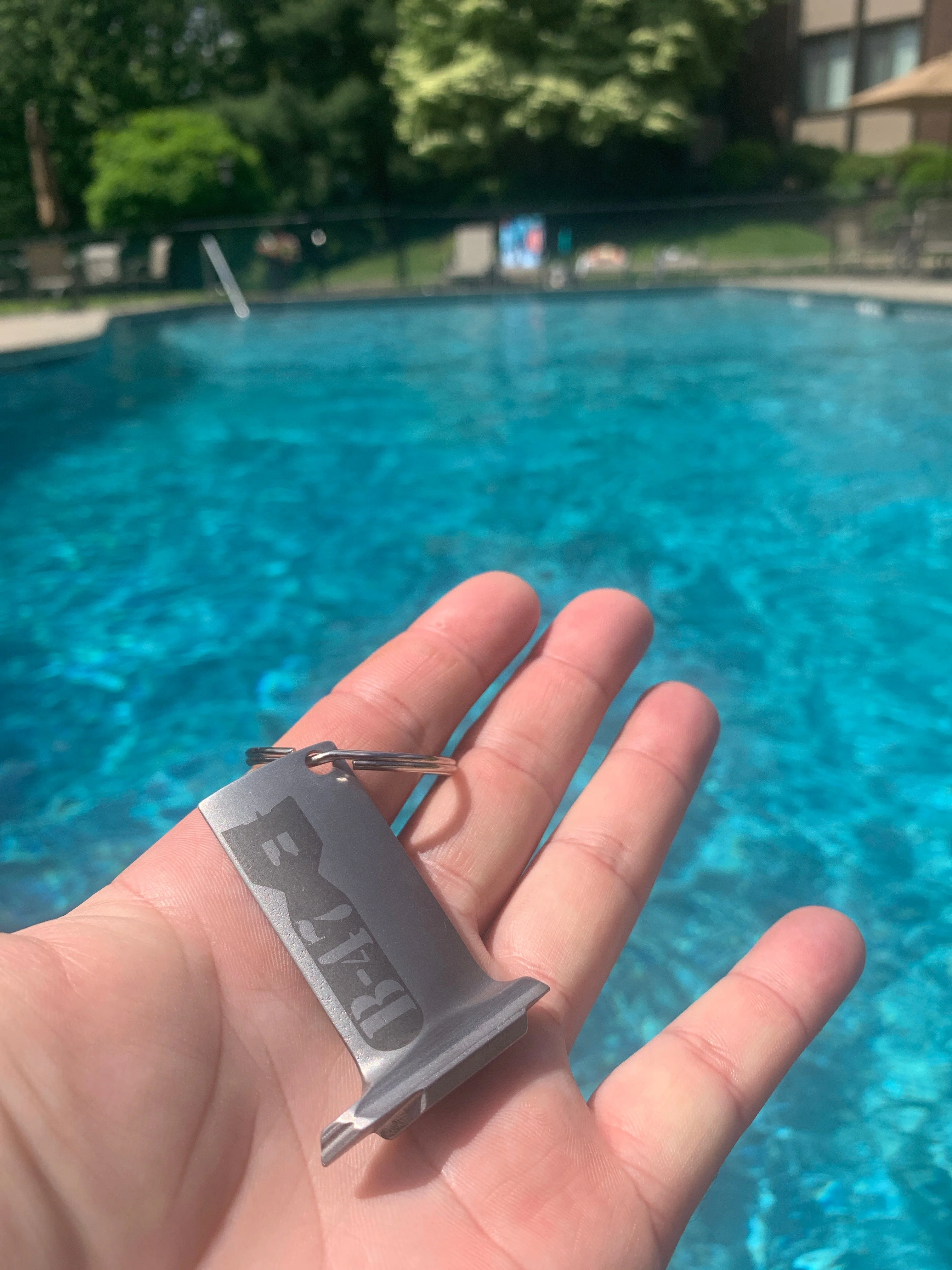 Boeing B-47 StratoJet Bombs Away GE J47 TurboJet Compressor Vane Blade Keychain - Image 4