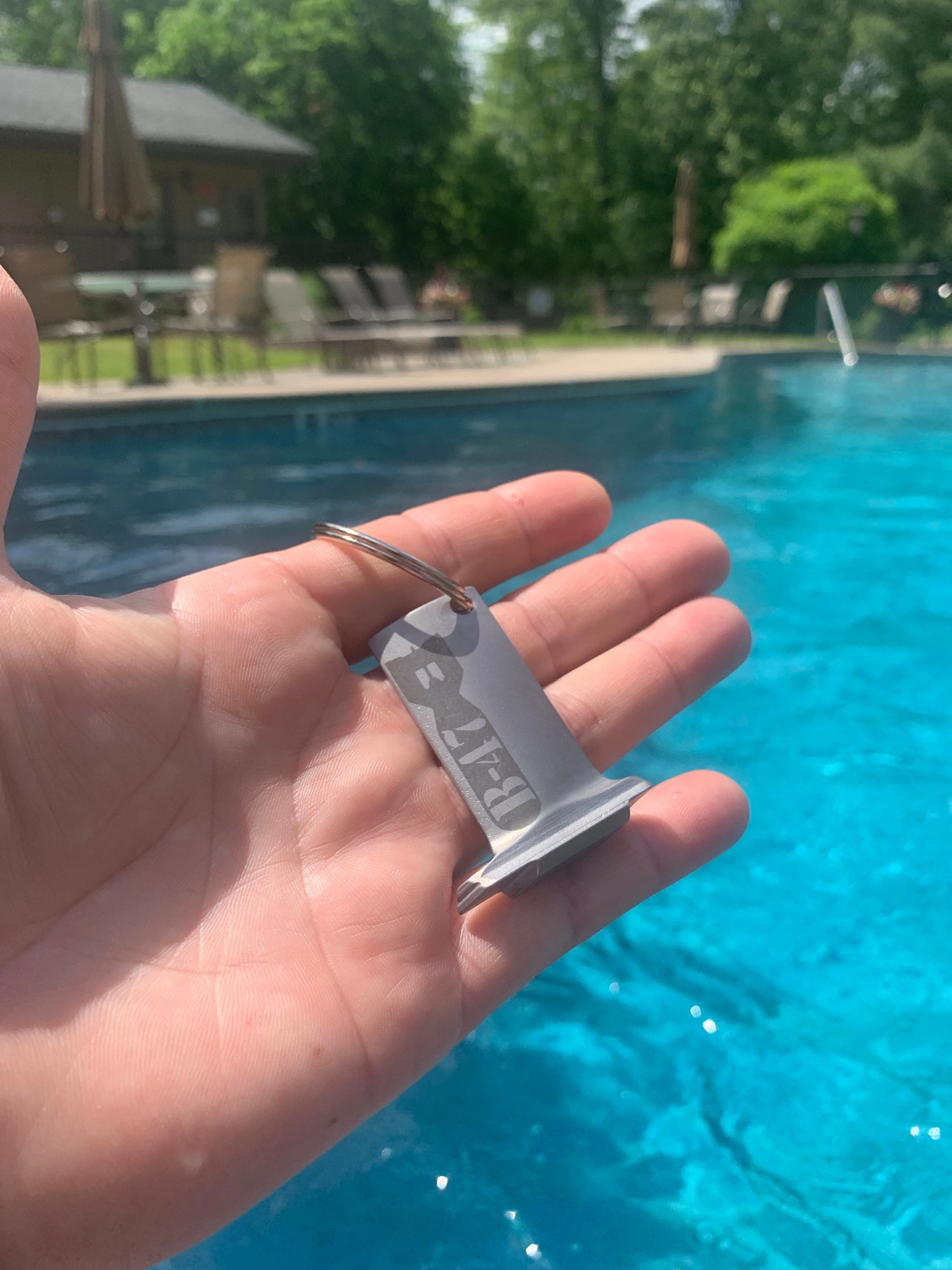 Boeing B-47 StratoJet Bombs Away GE J47 TurboJet Compressor Vane Blade Keychain - Image 5