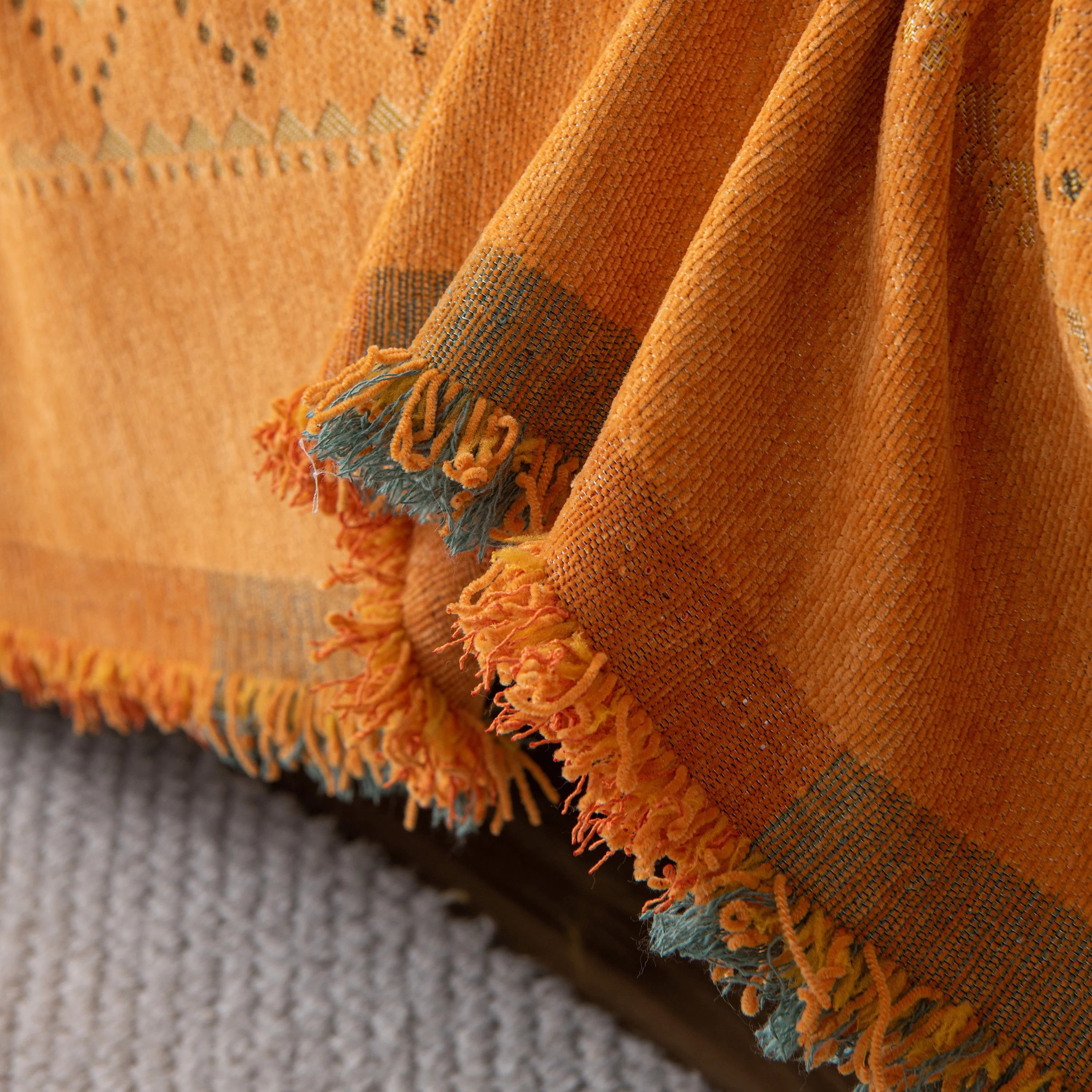 Bohemian Geometric Sofa Throw Cover, Cozy & Protective Ethnic-Inspired Couch Cover - Image 144