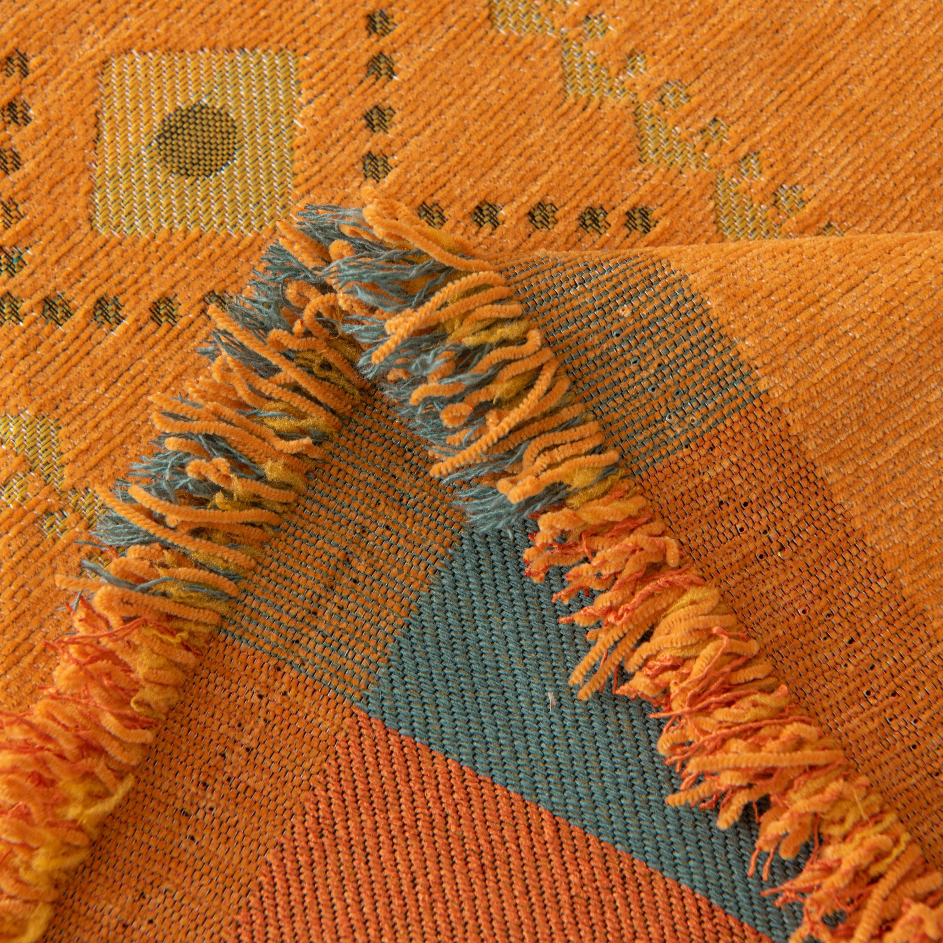 Bohemian Geometric Sofa Throw Cover, Cozy & Protective Ethnic-Inspired Couch Cover - Image 151