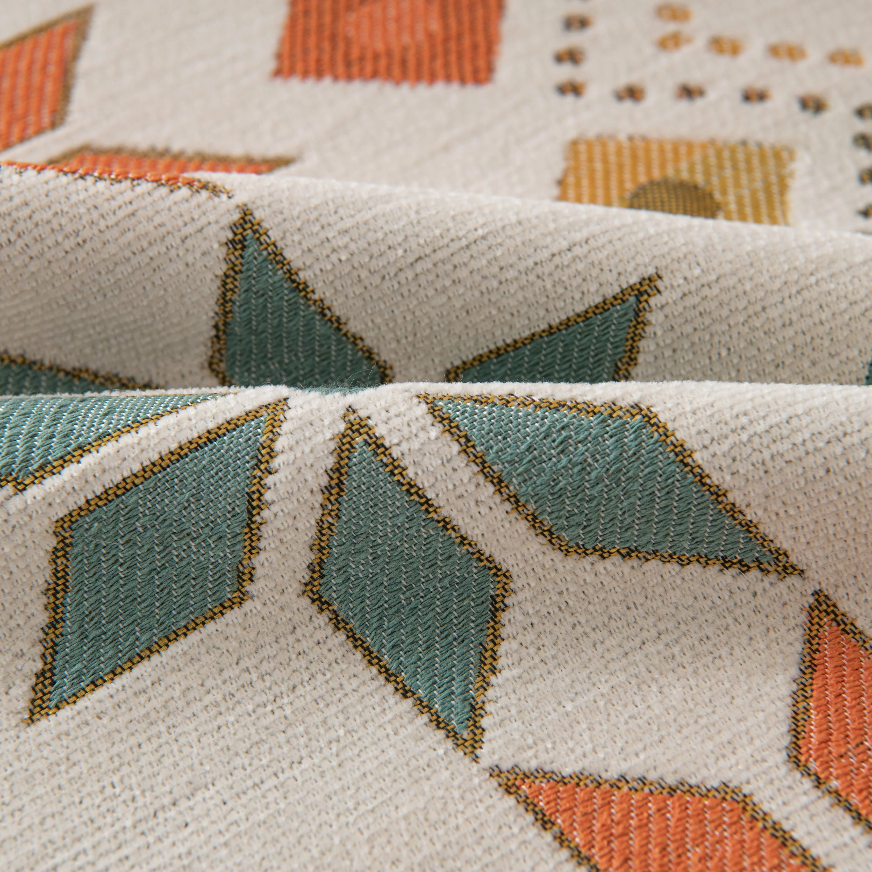 Bohemian Geometric Sofa Throw Cover, Cozy & Protective Ethnic-Inspired Couch Cover - Image 4