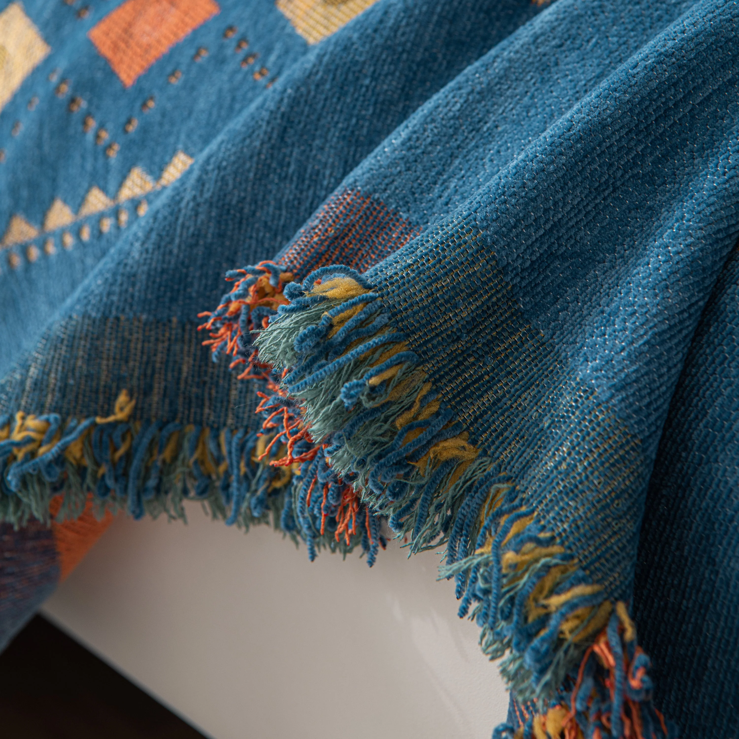 Bohemian Geometric Sofa Throw Cover, Cozy & Protective Ethnic-Inspired Couch Cover - Image 57