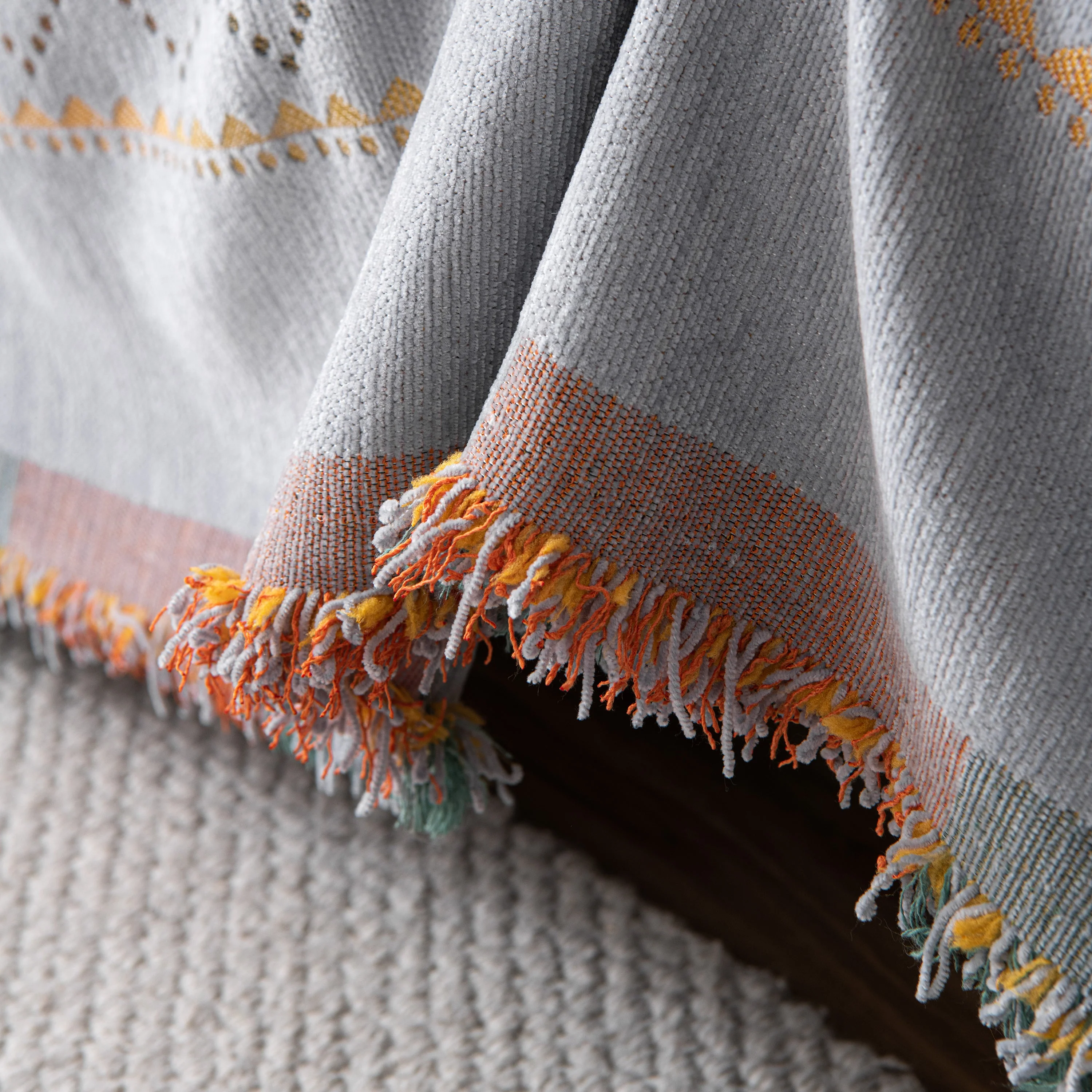 Bohemian Geometric Sofa Throw Cover, Cozy & Protective Ethnic-Inspired Couch Cover - Image 86