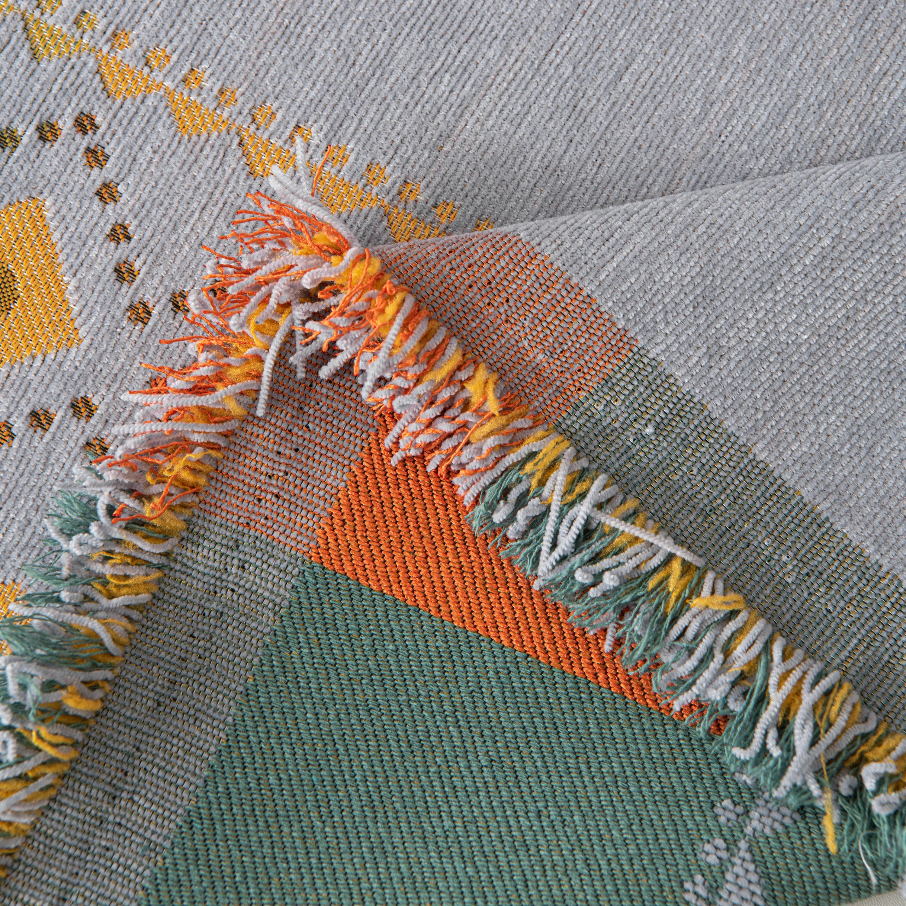 Bohemian Geometric Sofa Throw Cover, Cozy & Protective Ethnic-Inspired Couch Cover - Image 93