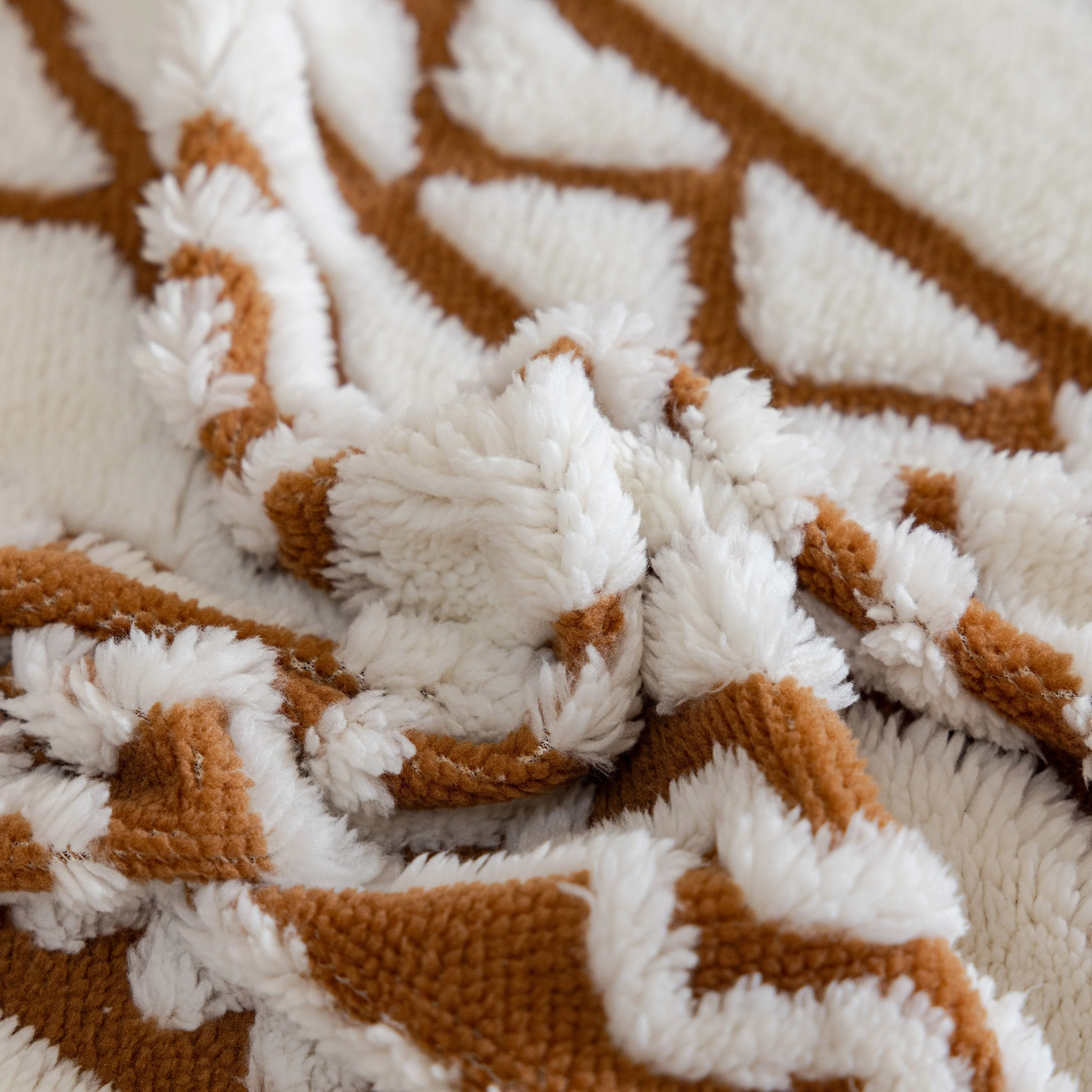 Bohemian Tufted Sofa Cover, Plush Fleece Throw Blanket with 3D Woven Aztec Stripes - Image 59