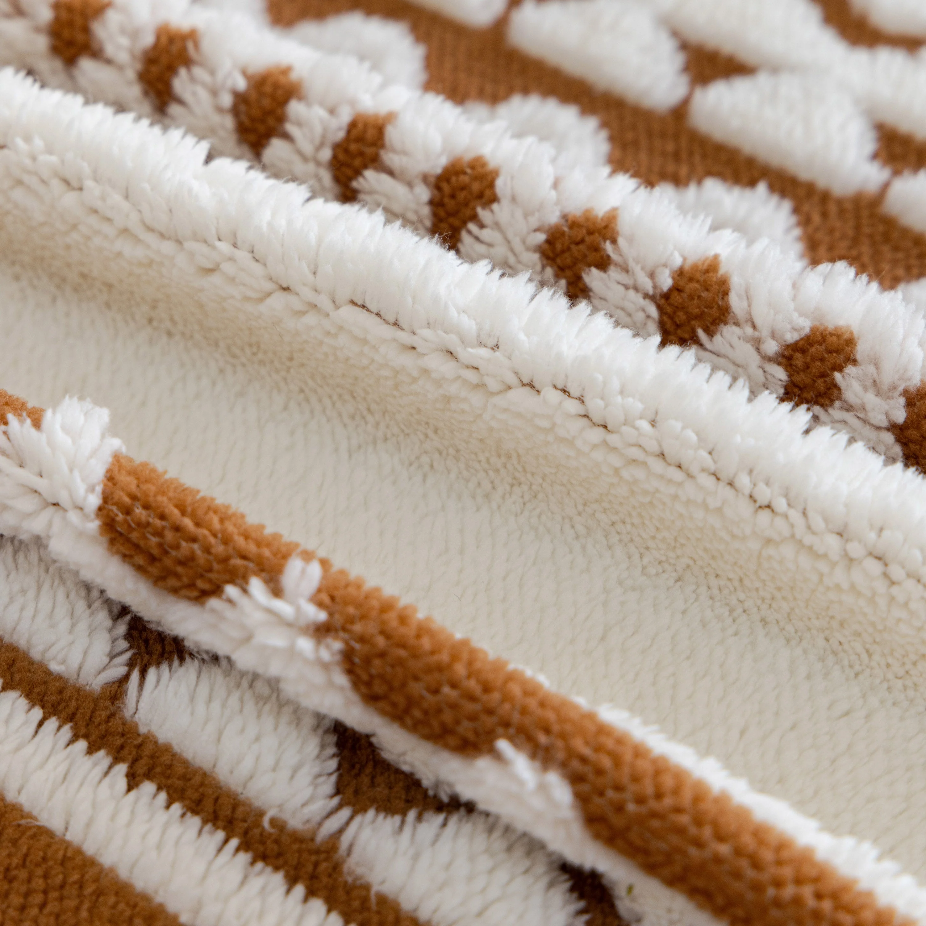 Bohemian Tufted Sofa Cover, Plush Fleece Throw Blanket with 3D Woven Aztec Stripes - Image 60