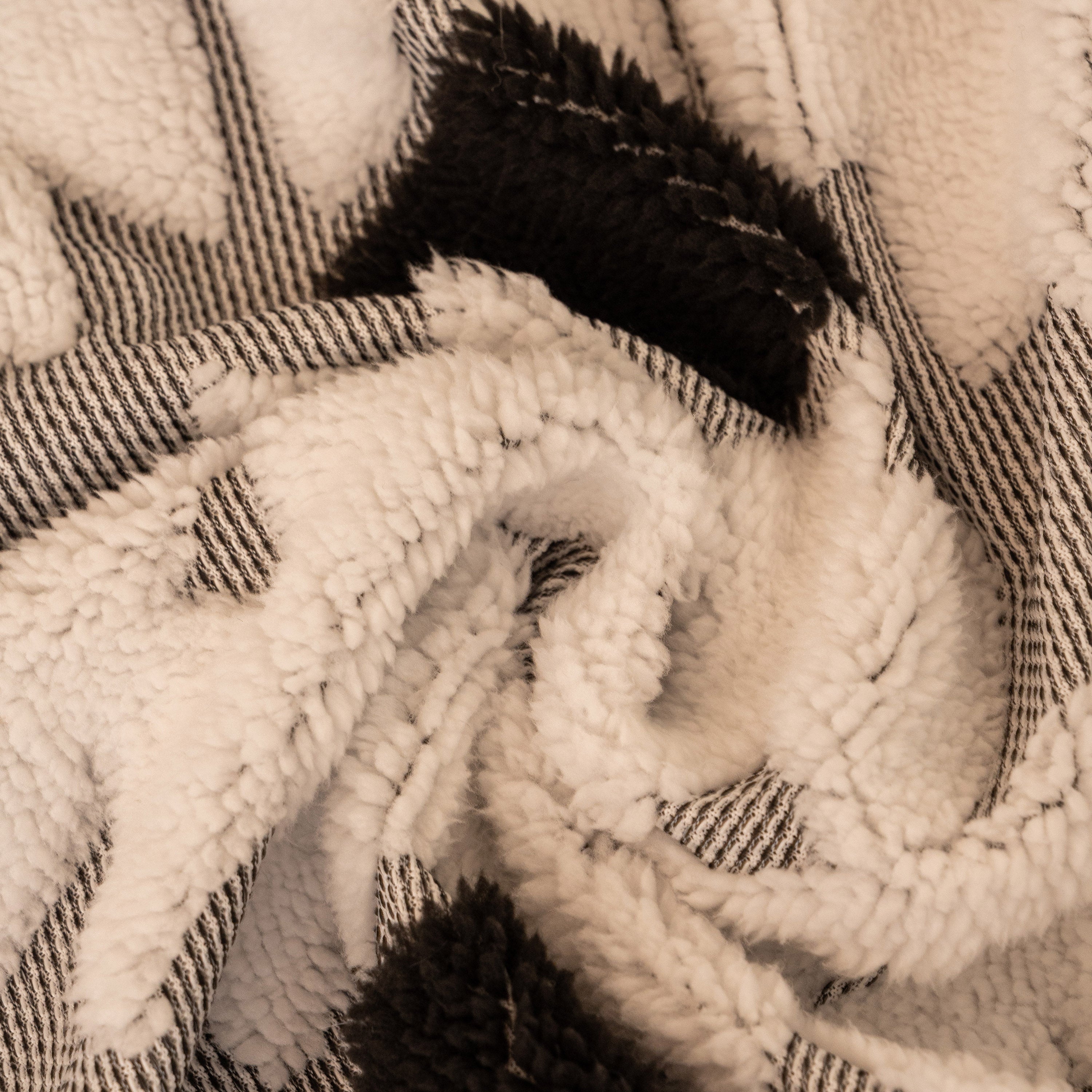 Bohemian Tufted Sofa Cover, Soft Sherpa Fleece Throw Blanket with 3D Aztec Geometric - Image 10
