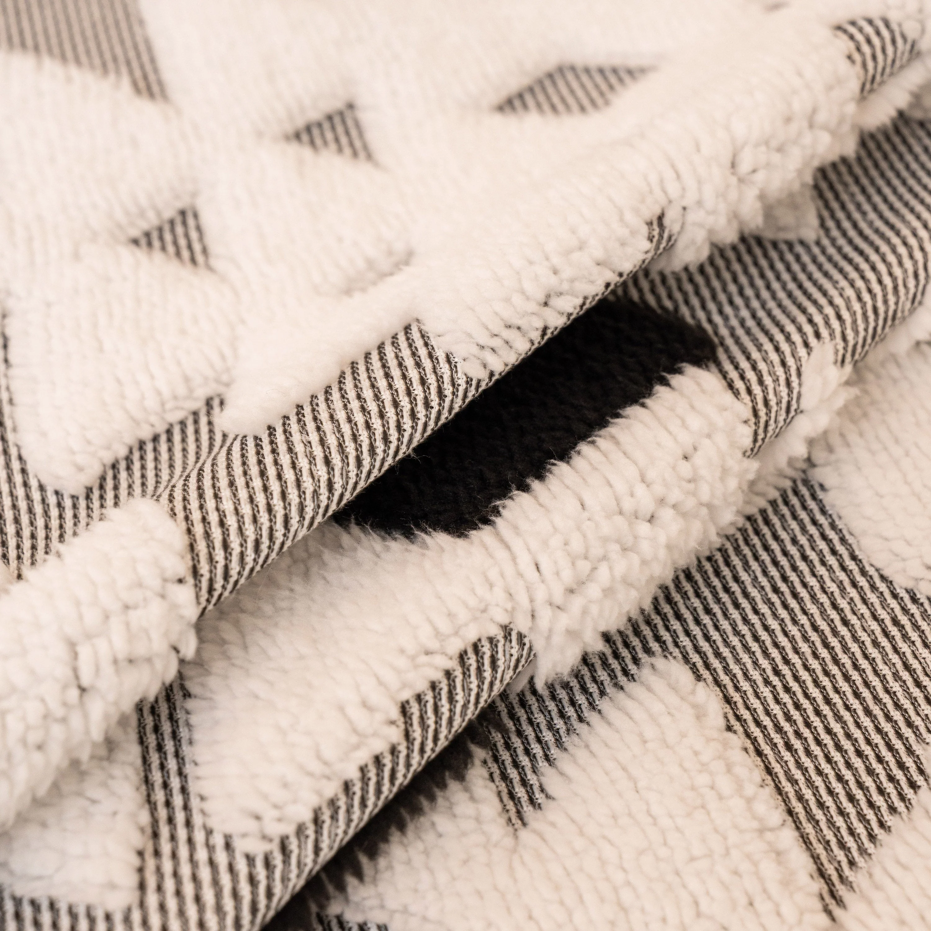 Bohemian Tufted Sofa Cover, Soft Sherpa Fleece Throw Blanket with 3D Aztec Geometric - Image 9