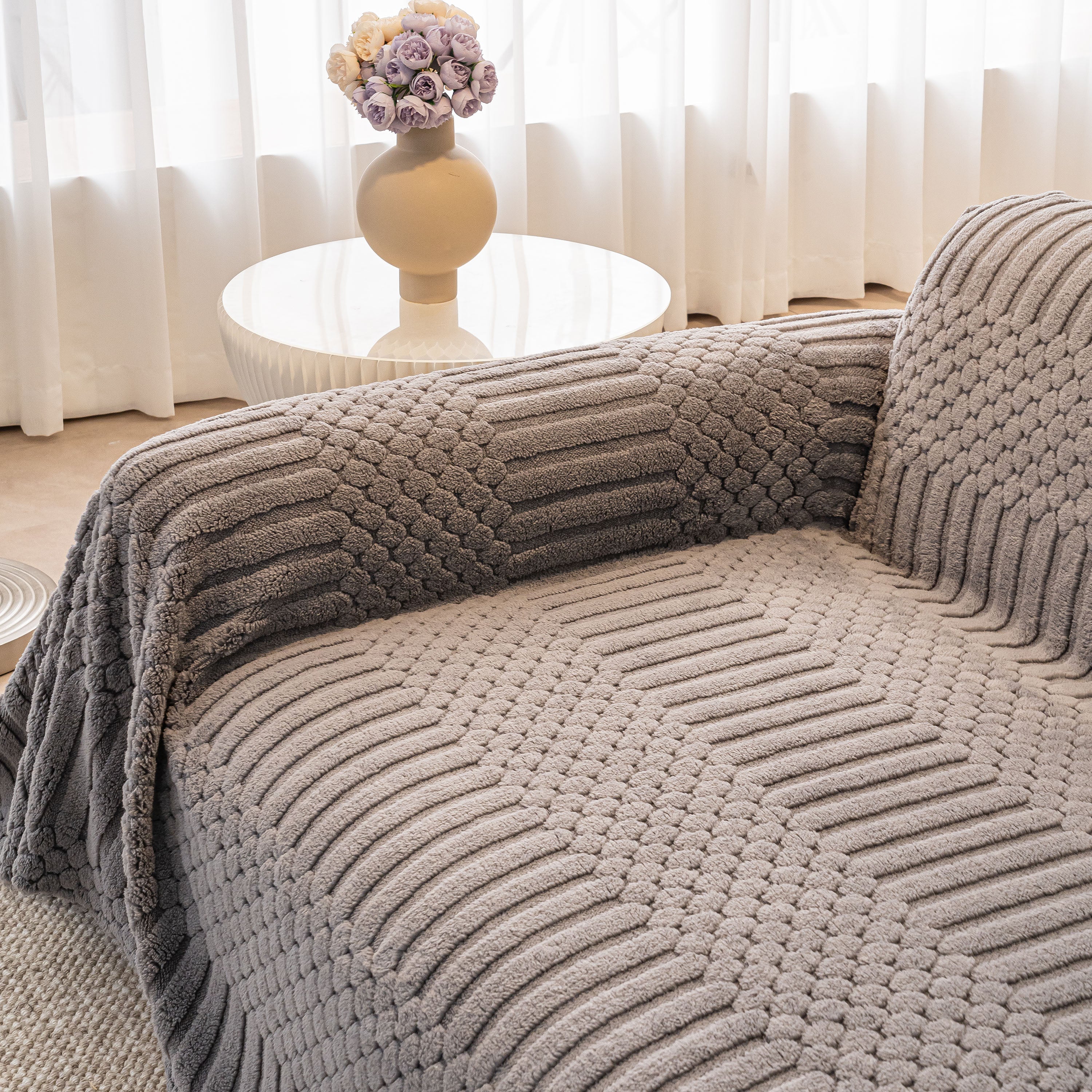 Boho 3D Geometric Throw Blanket for Couch, Luxurious Velvety Plush Fleece Sofa Cover - Image 13