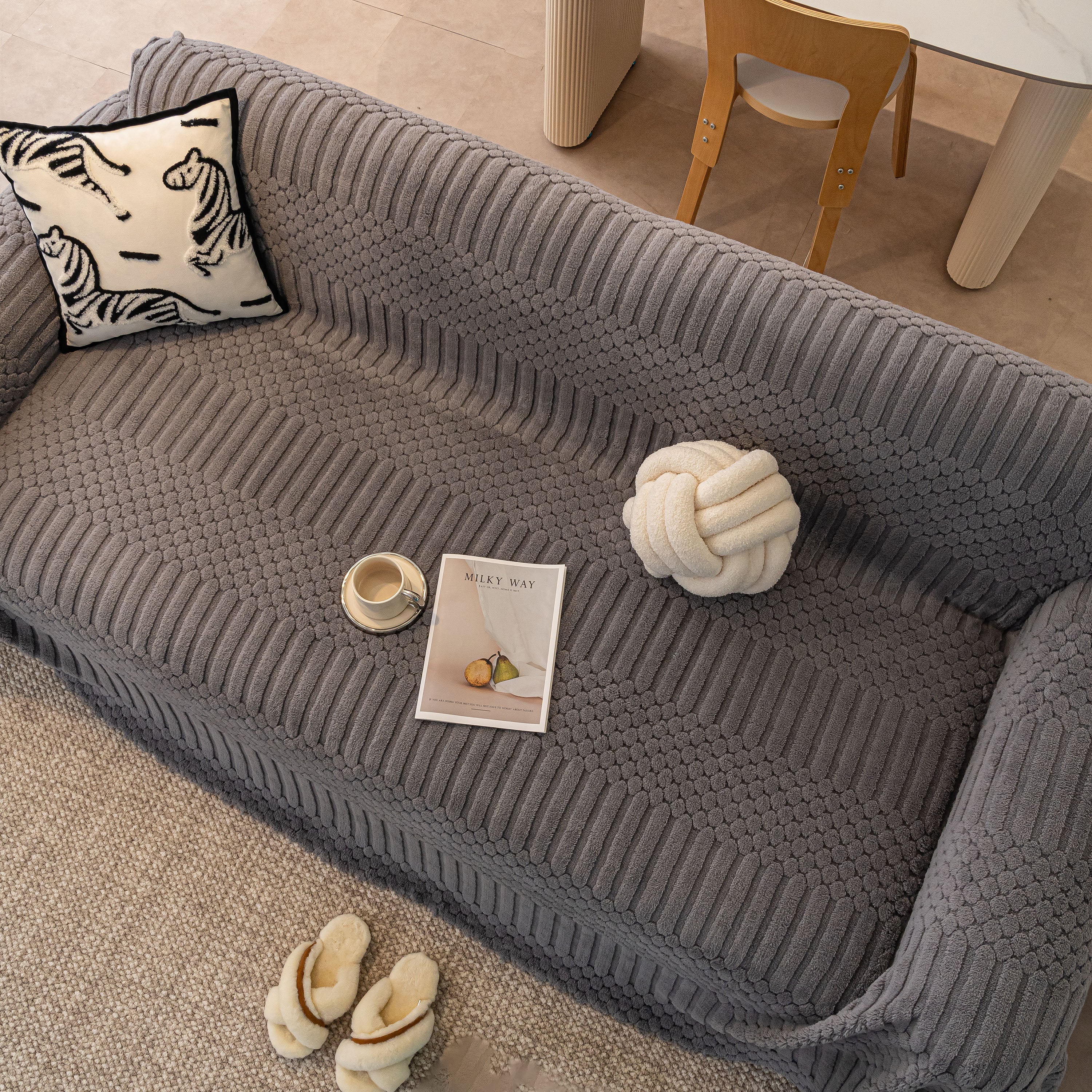 Boho 3D Geometric Throw Blanket for Couch, Luxurious Velvety Plush Fleece Sofa Cover - Image 15