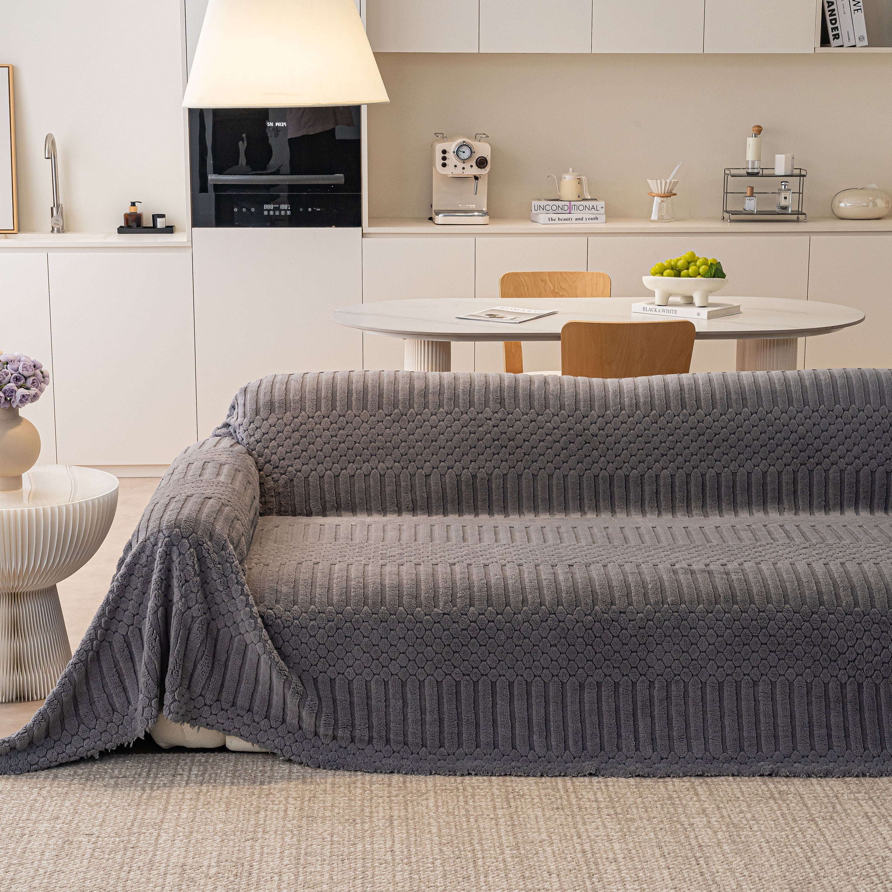 Boho 3D Geometric Throw Blanket for Couch, Luxurious Velvety Plush Fleece Sofa Cover - Image 25
