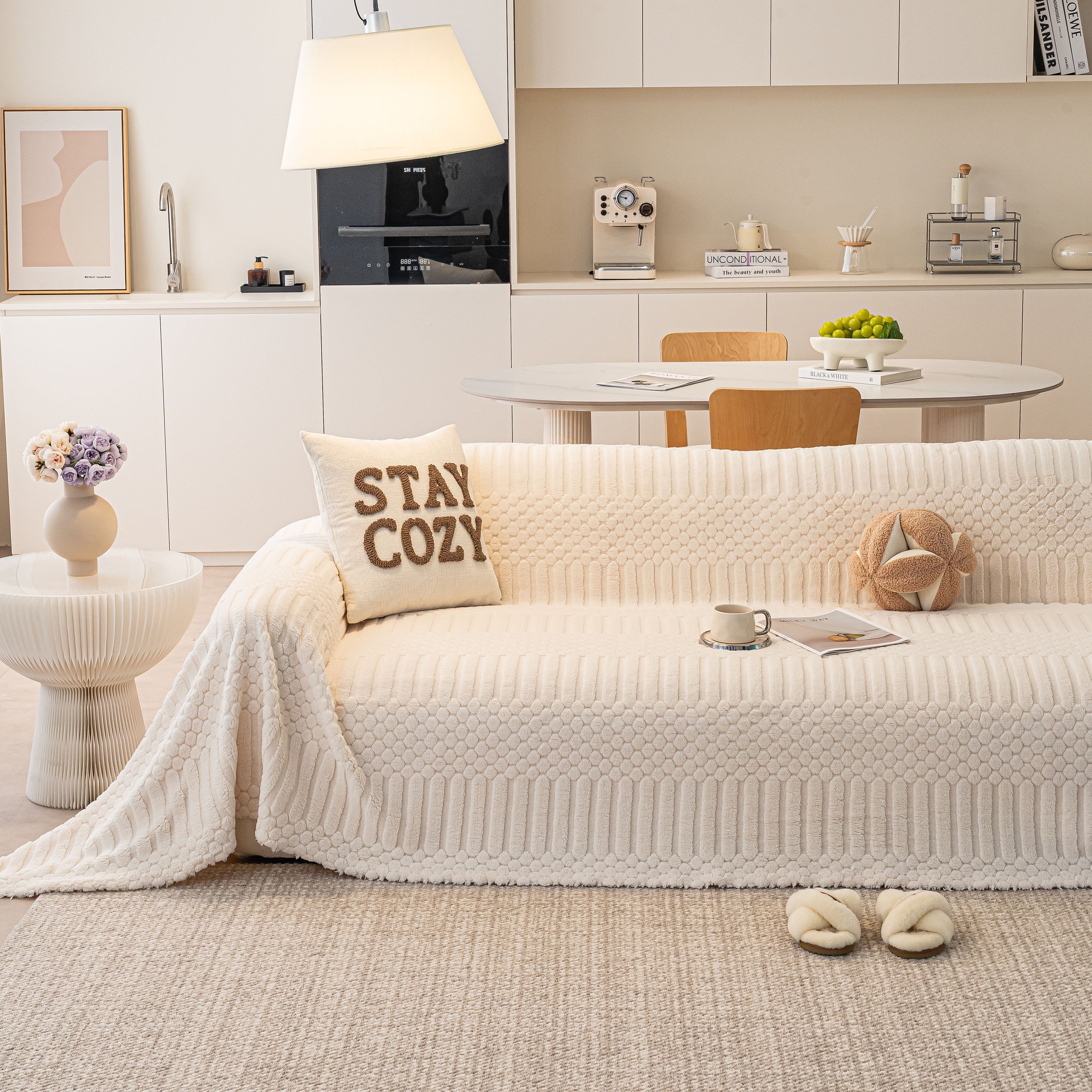 Boho 3D Geometric Throw Blanket for Couch, Luxurious Velvety Plush Fleece Sofa Cover - Image 27