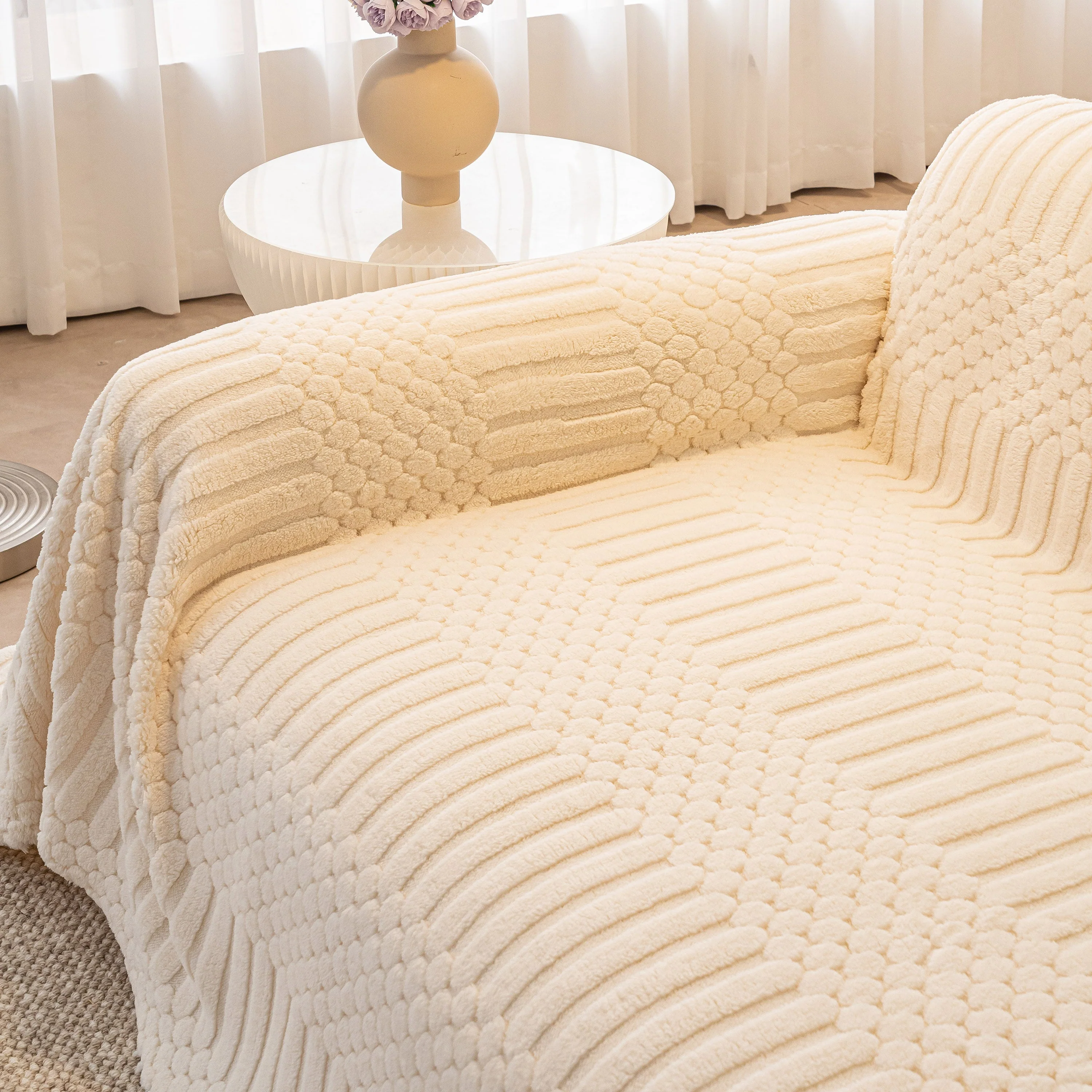 Boho 3D Geometric Throw Blanket for Couch, Luxurious Velvety Plush Fleece Sofa Cover - Image 38