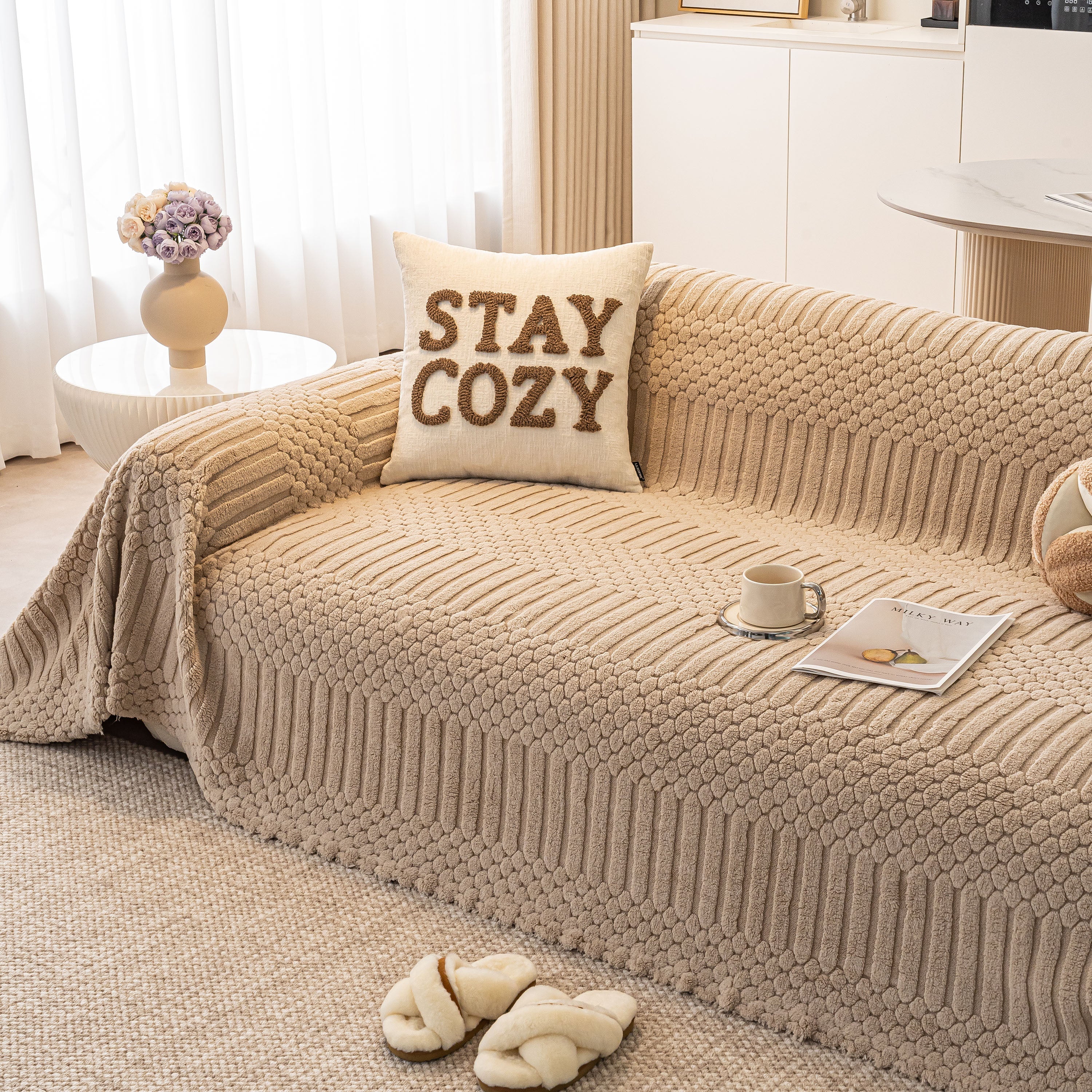 Boho 3D Geometric Throw Blanket for Couch, Luxurious Velvety Plush Fleece Sofa Cover - Image 51