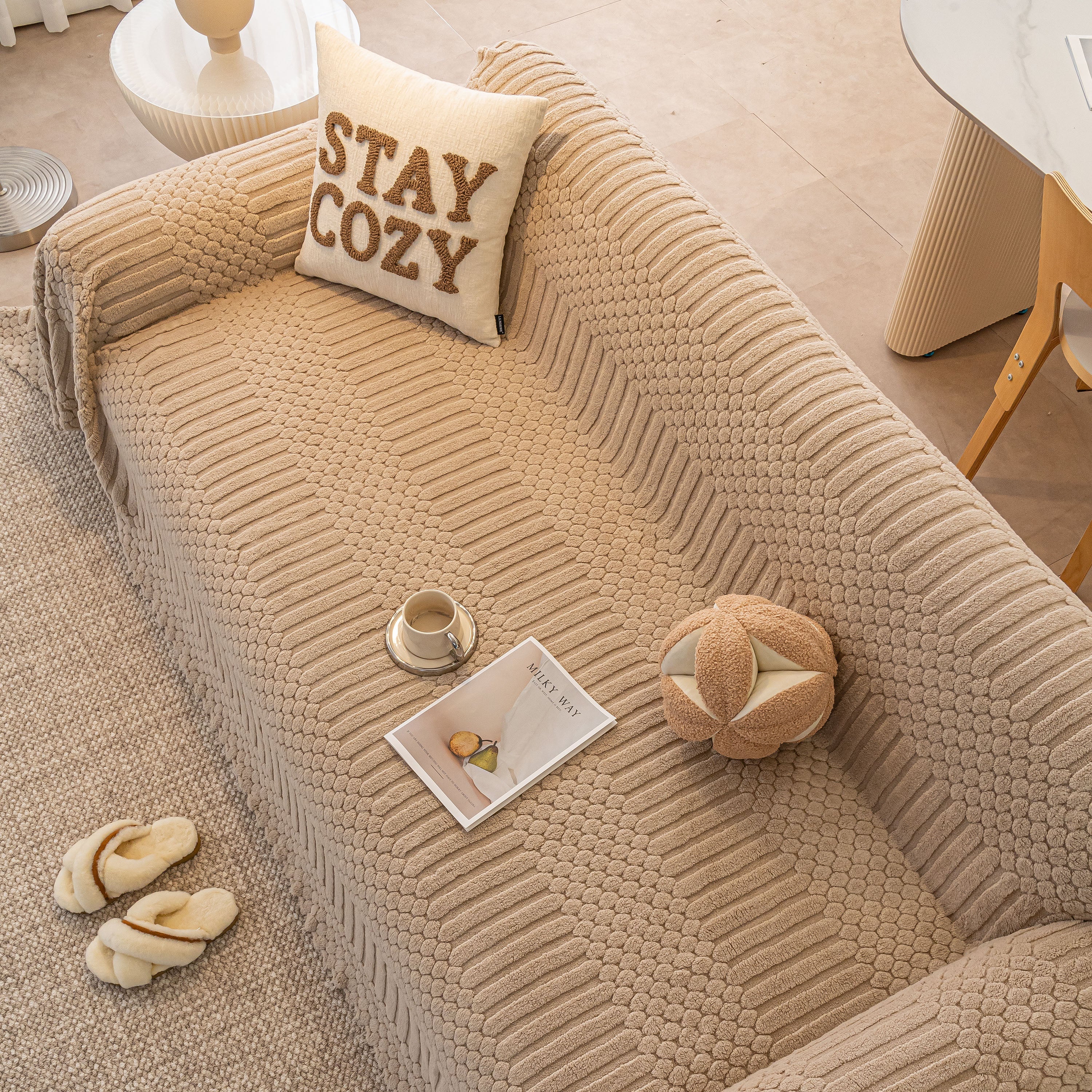 Boho 3D Geometric Throw Blanket for Couch, Luxurious Velvety Plush Fleece Sofa Cover - Image 55