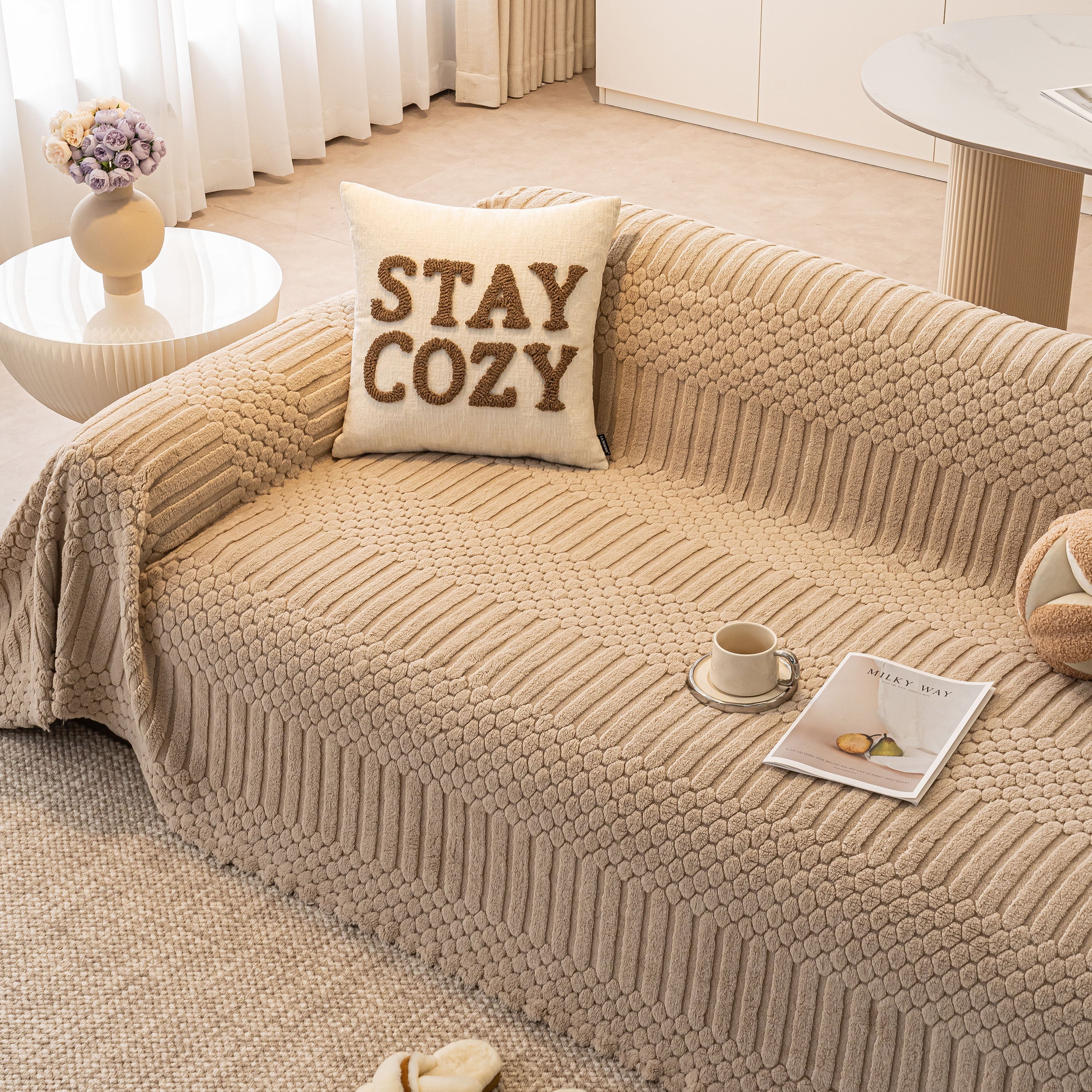 Boho 3D Geometric Throw Blanket for Couch, Luxurious Velvety Plush Fleece Sofa Cover - Image 73