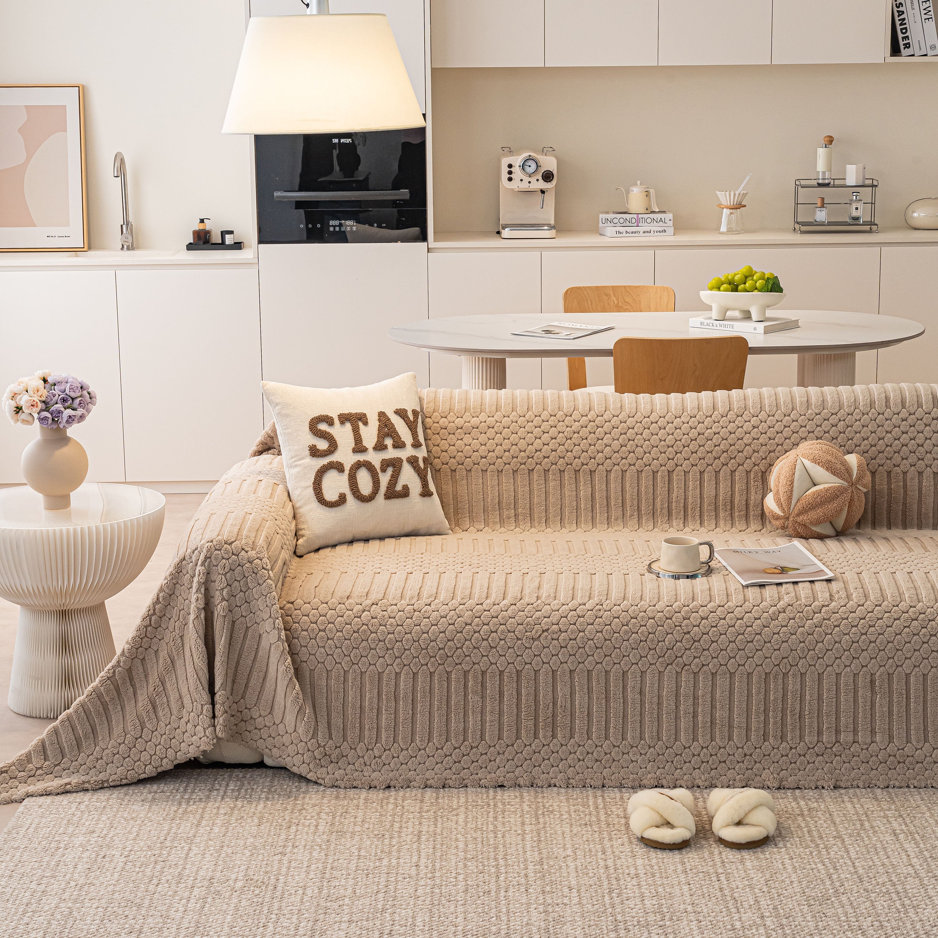 Boho 3D Geometric Throw Blanket for Couch, Luxurious Velvety Plush Fleece Sofa Cover - Image 74