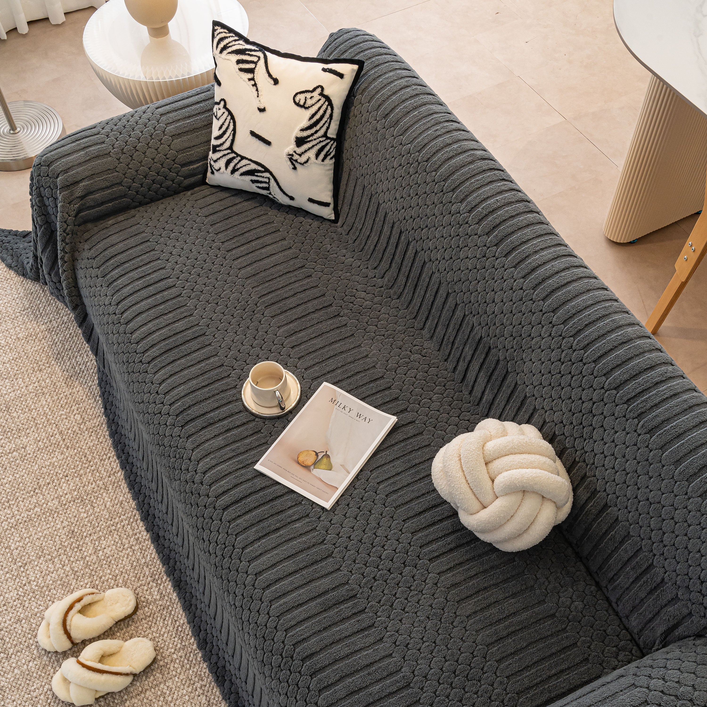 Boho 3D Geometric Throw Blanket for Couch, Luxurious Velvety Plush Fleece Sofa Cover - Image 81