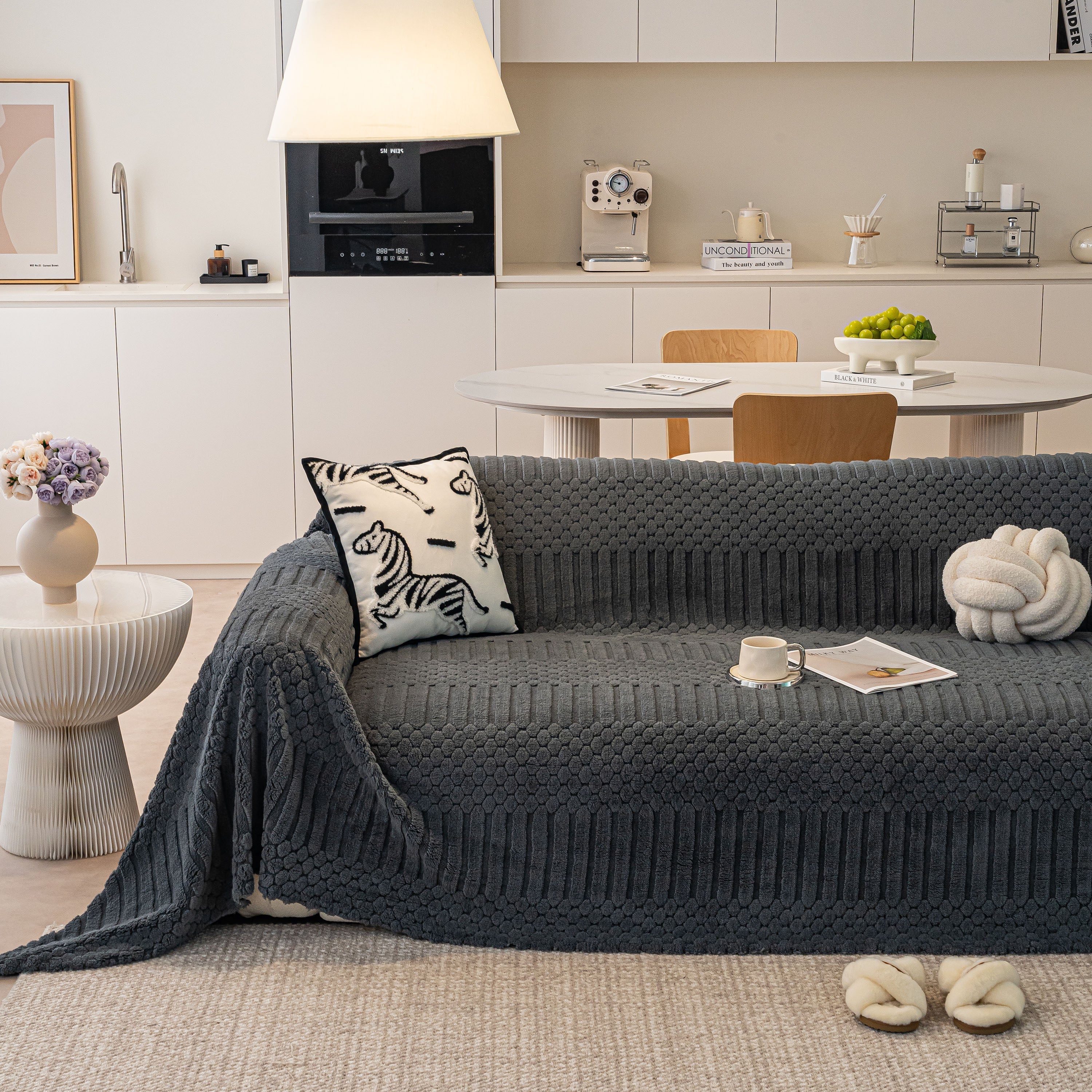 Boho 3D Geometric Throw Blanket for Couch, Luxurious Velvety Plush Fleece Sofa Cover - Image 97