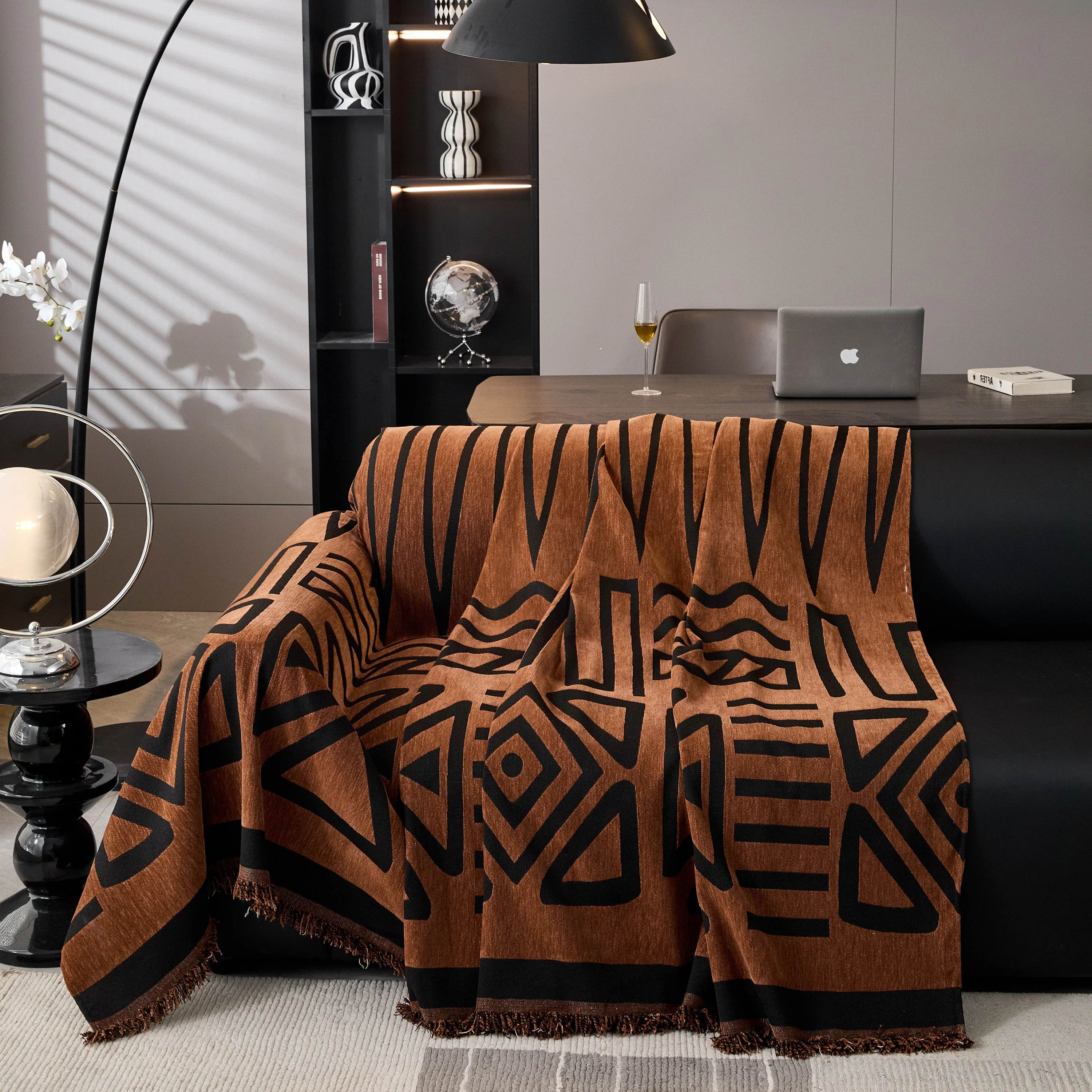 Boho Chenille Sofa Throw Covers Sectional Sofa Couch Cover Sofa Protector Covers - Image 10