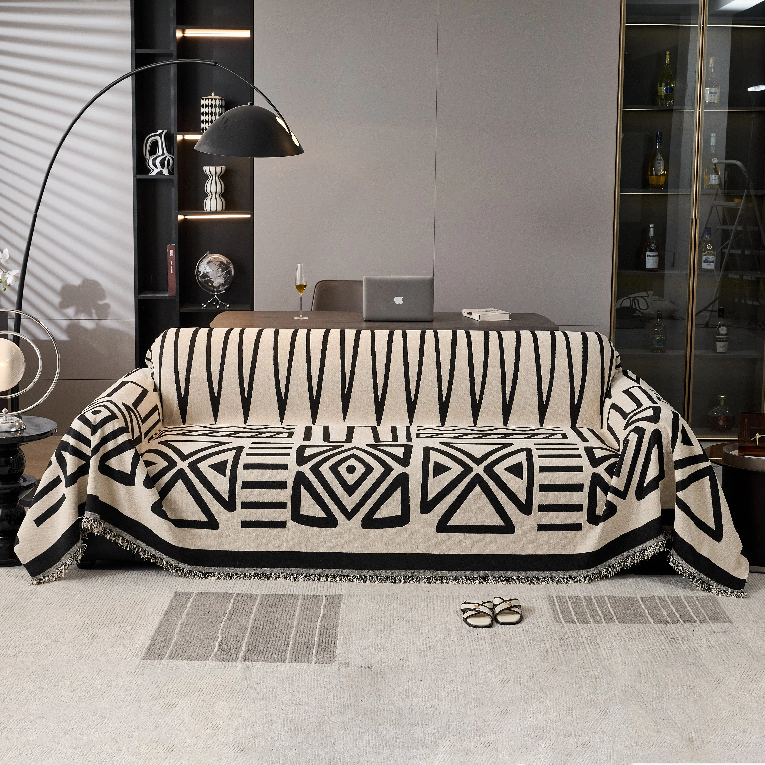 Boho Chenille Sofa Throw Covers Sectional Sofa Couch Cover Sofa Protector Covers - Image 106
