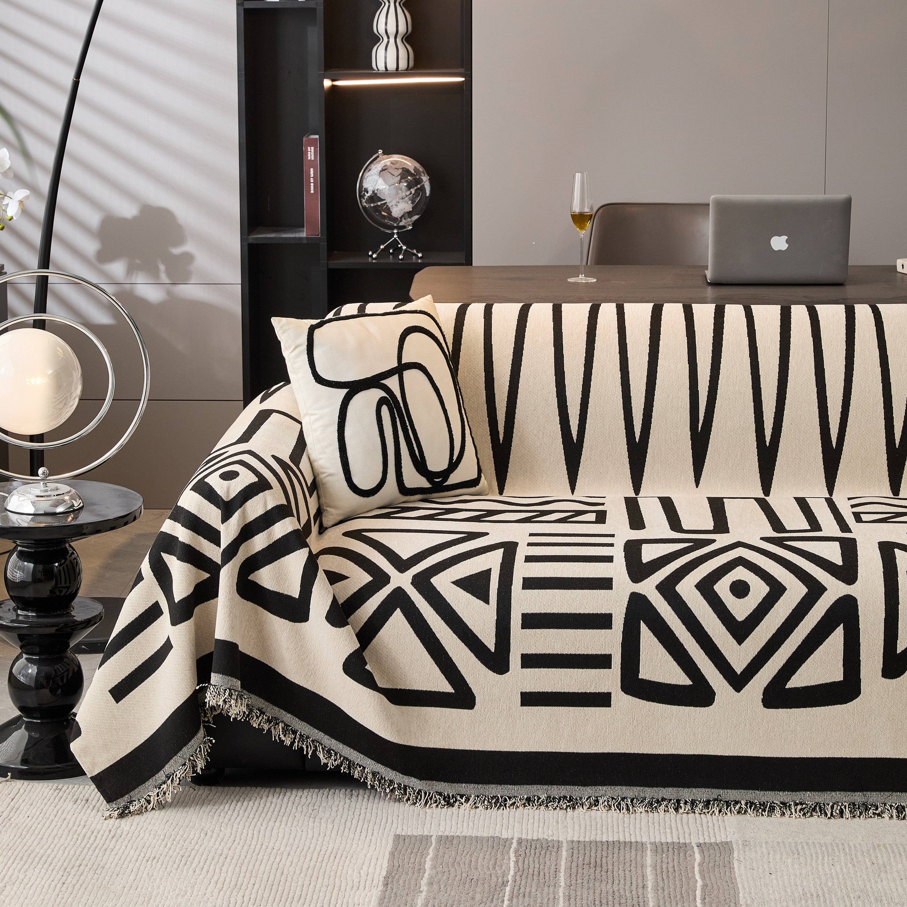 Boho Chenille Sofa Throw Covers Sectional Sofa Couch Cover Sofa Protector Covers - Image 110