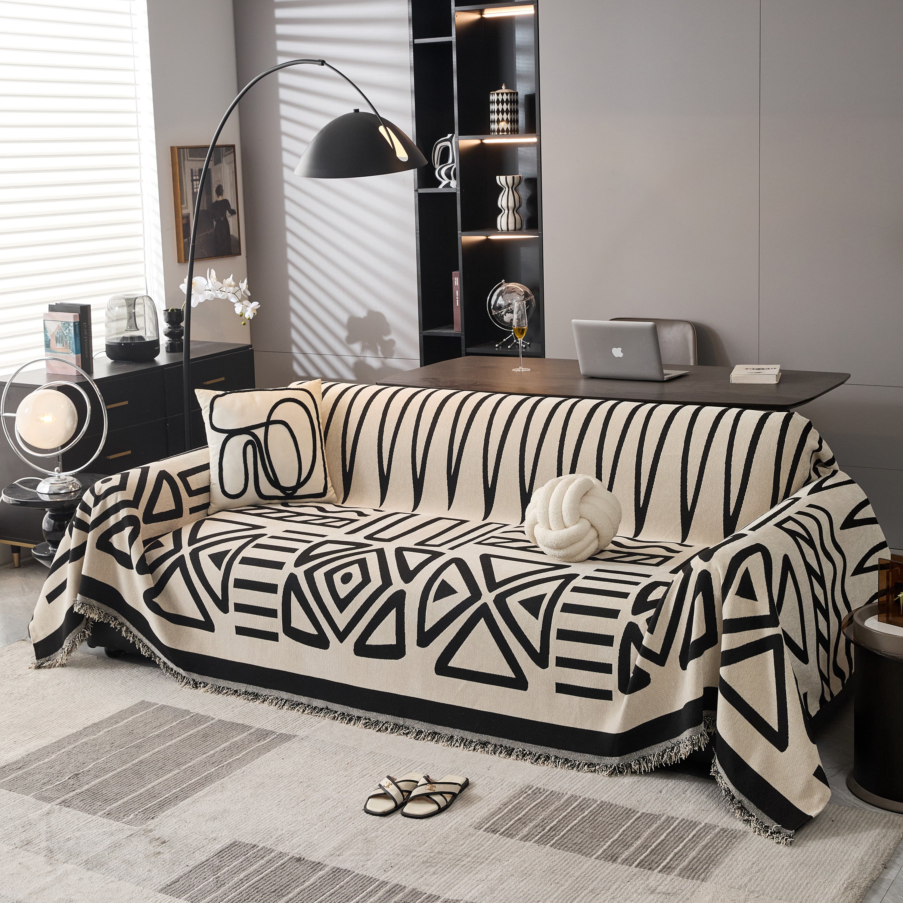 Boho Chenille Sofa Throw Covers Sectional Sofa Couch Cover Sofa Protector Covers - Image 111