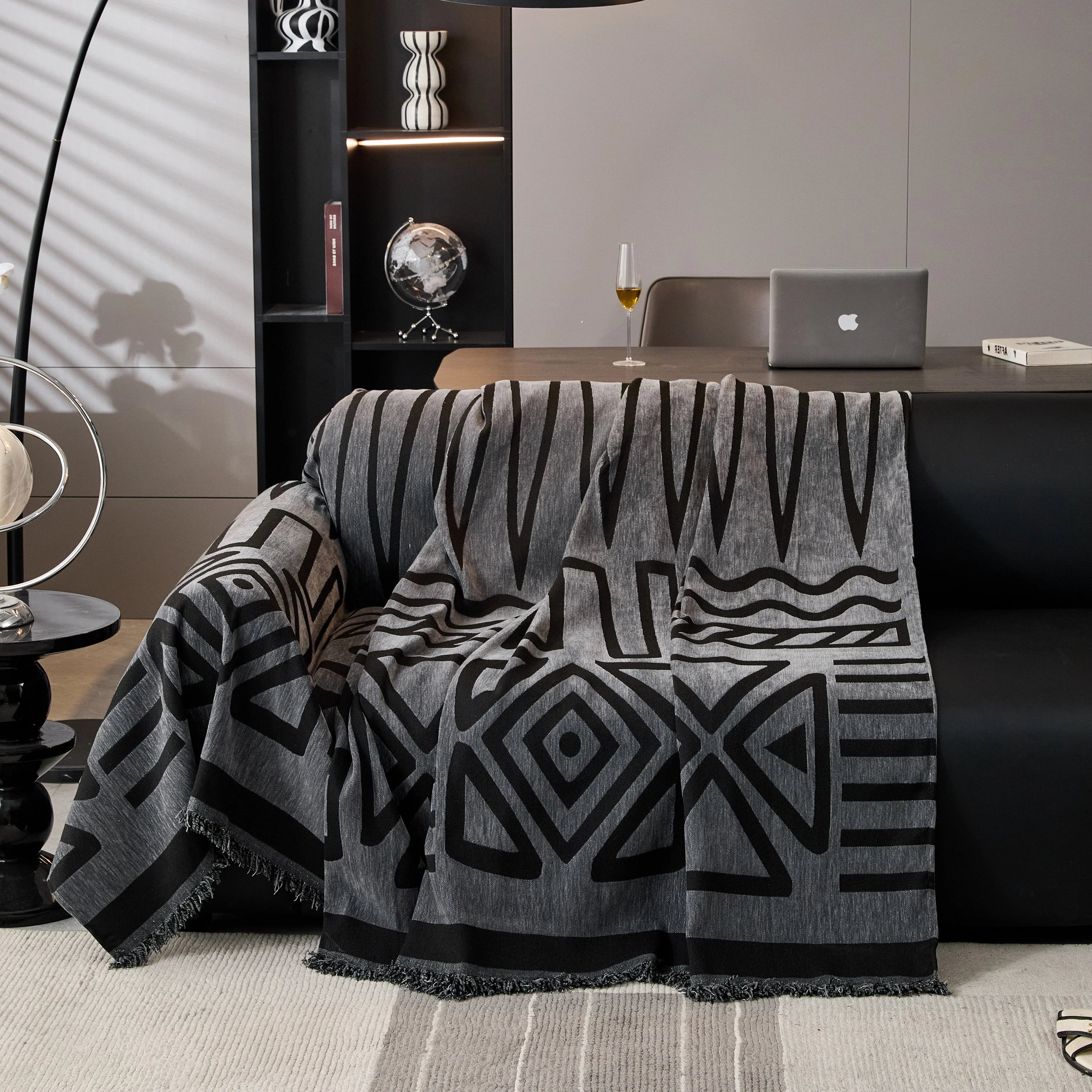 Boho Chenille Sofa Throw Covers Sectional Sofa Couch Cover Sofa Protector Covers - Image 38