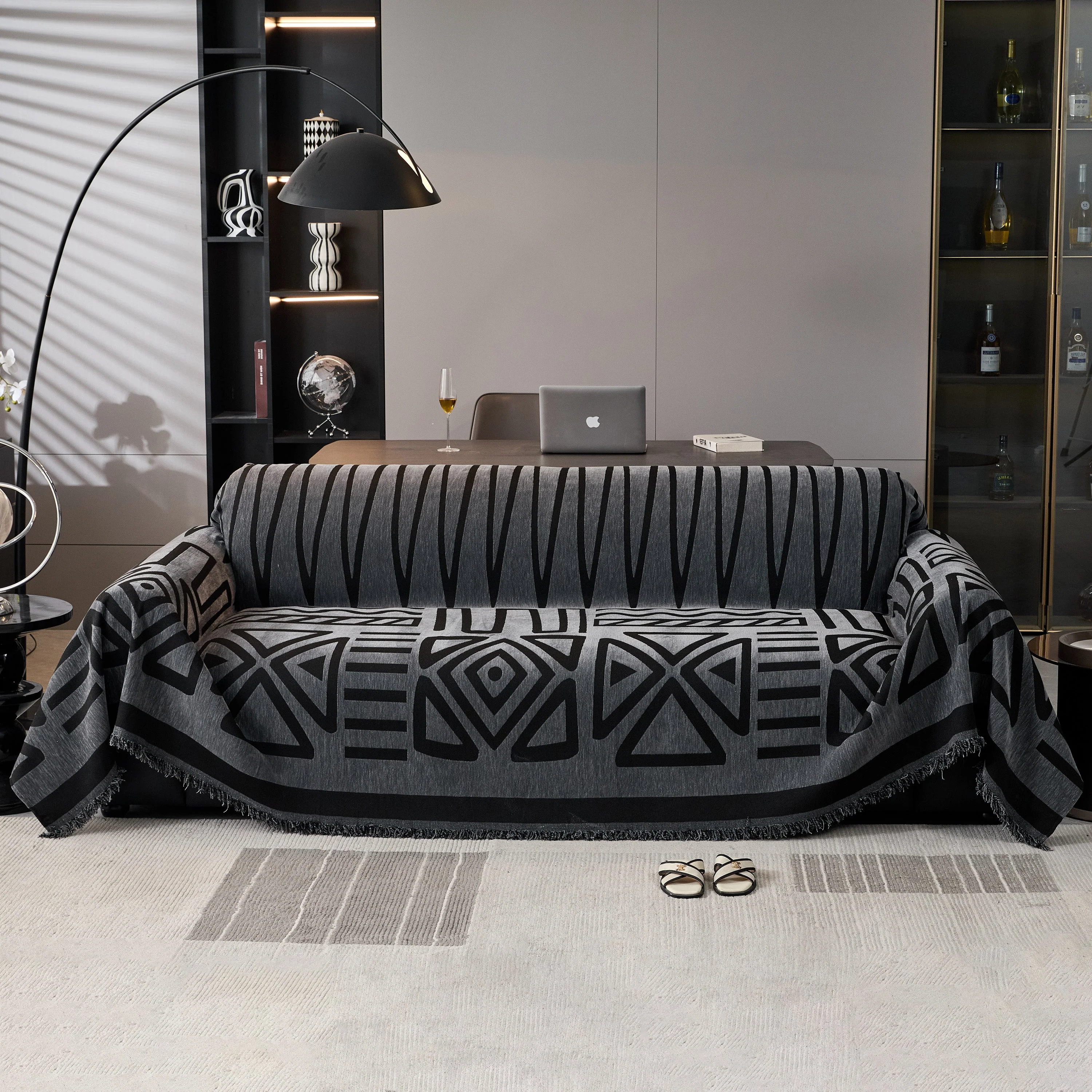 Boho Chenille Sofa Throw Covers Sectional Sofa Couch Cover Sofa Protector Covers - Image 51