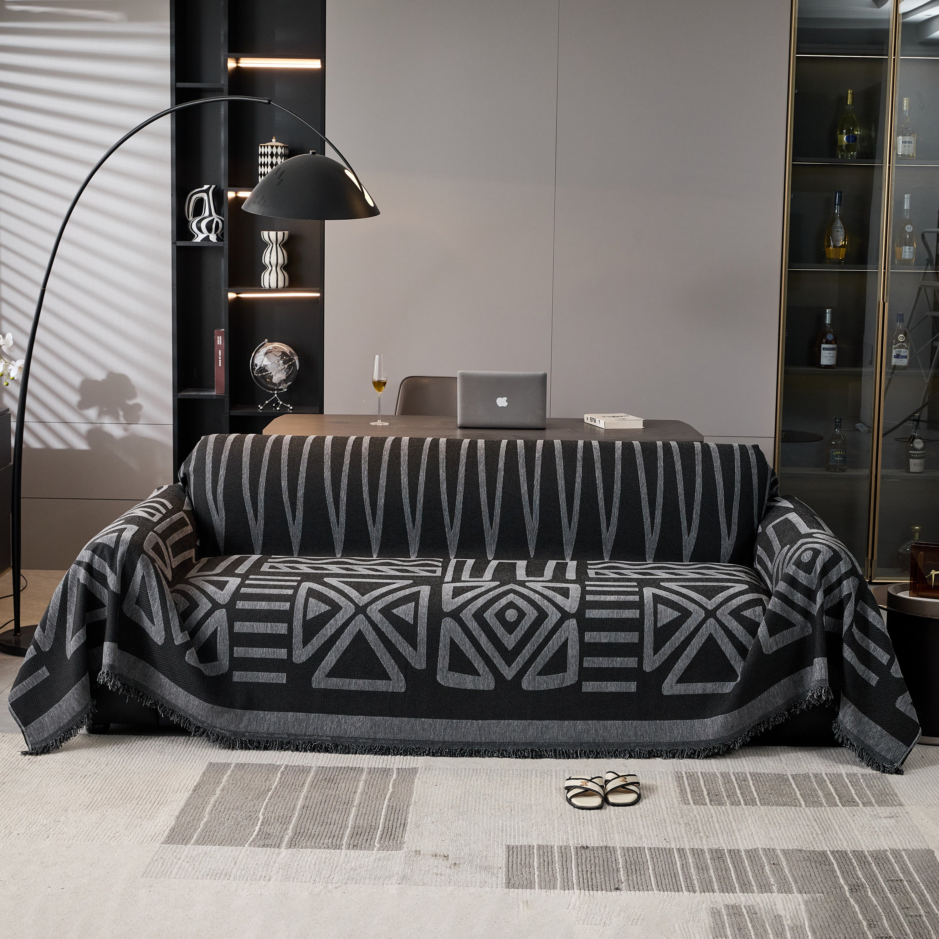 Boho Chenille Sofa Throw Covers Sectional Sofa Couch Cover Sofa Protector Covers - Image 52