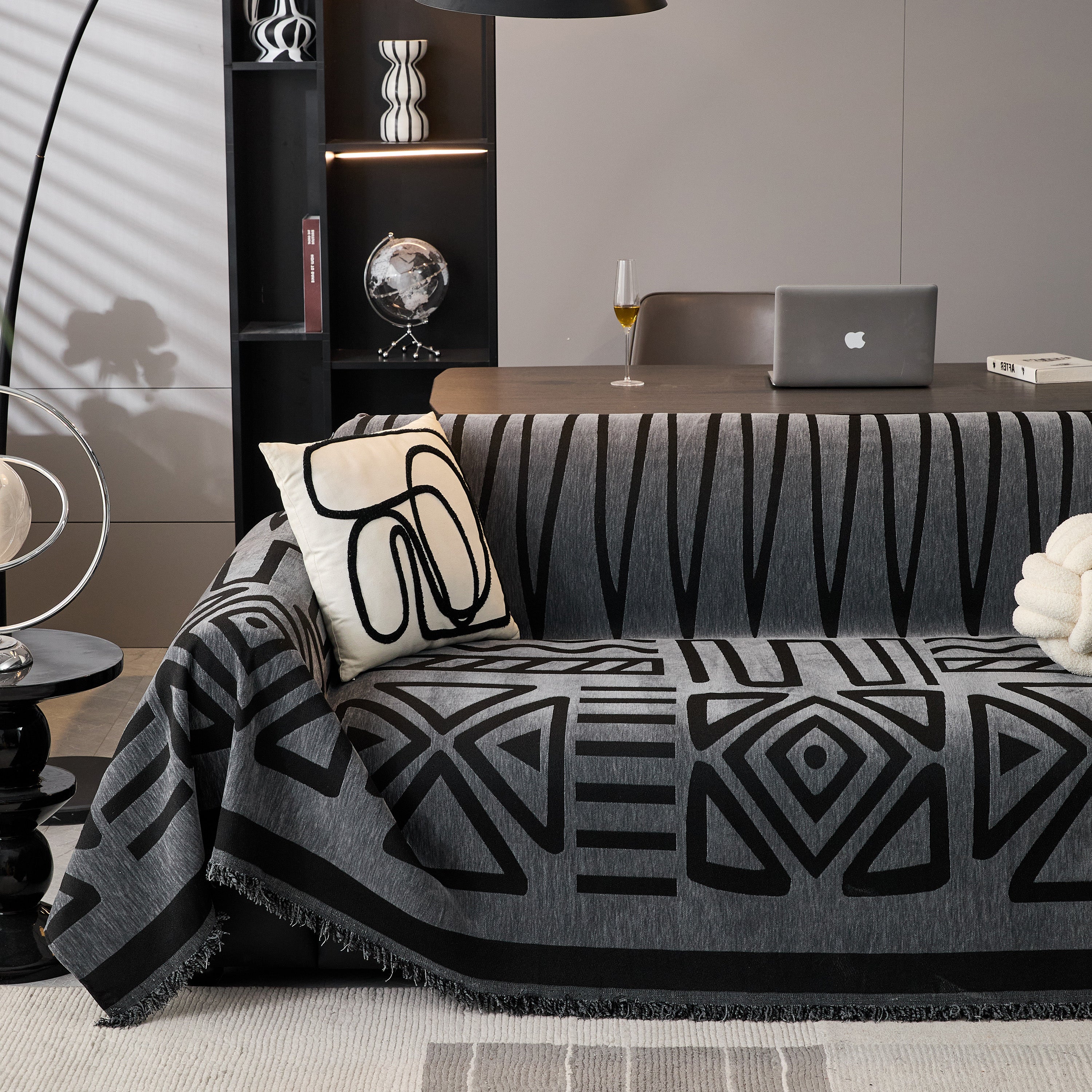 Boho Chenille Sofa Throw Covers Sectional Sofa Couch Cover Sofa Protector Covers - Image 53
