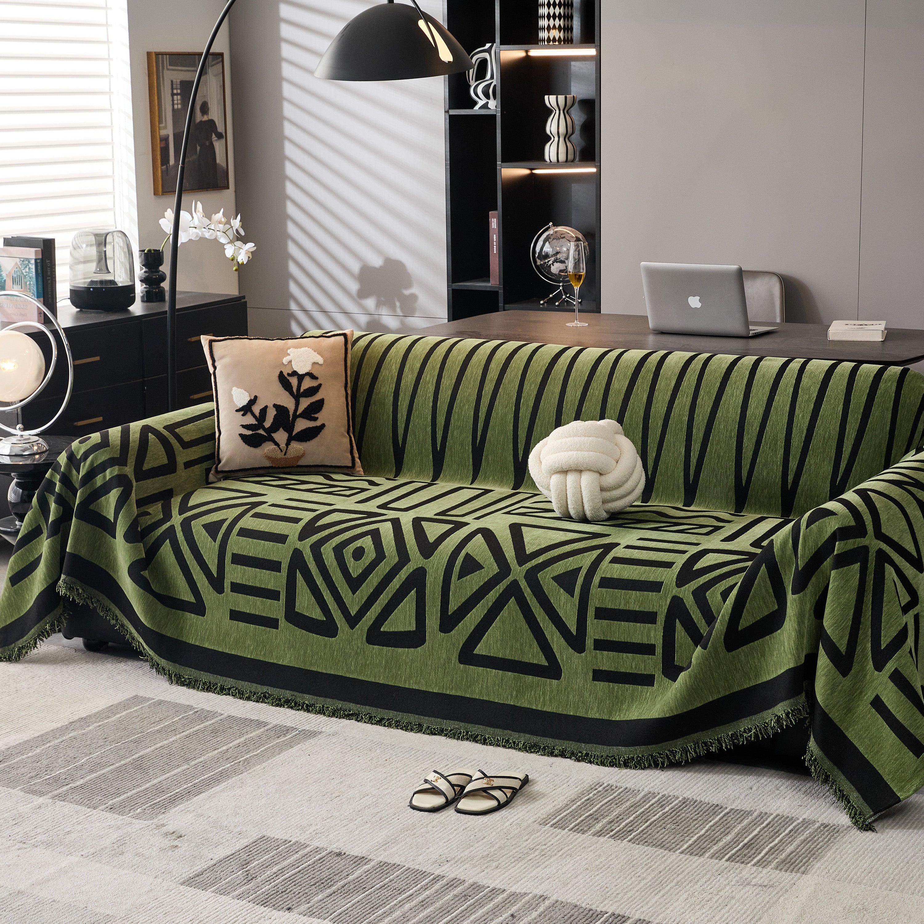 Boho Chenille Sofa Throw Covers Sectional Sofa Couch Cover Sofa Protector Covers - Image 72