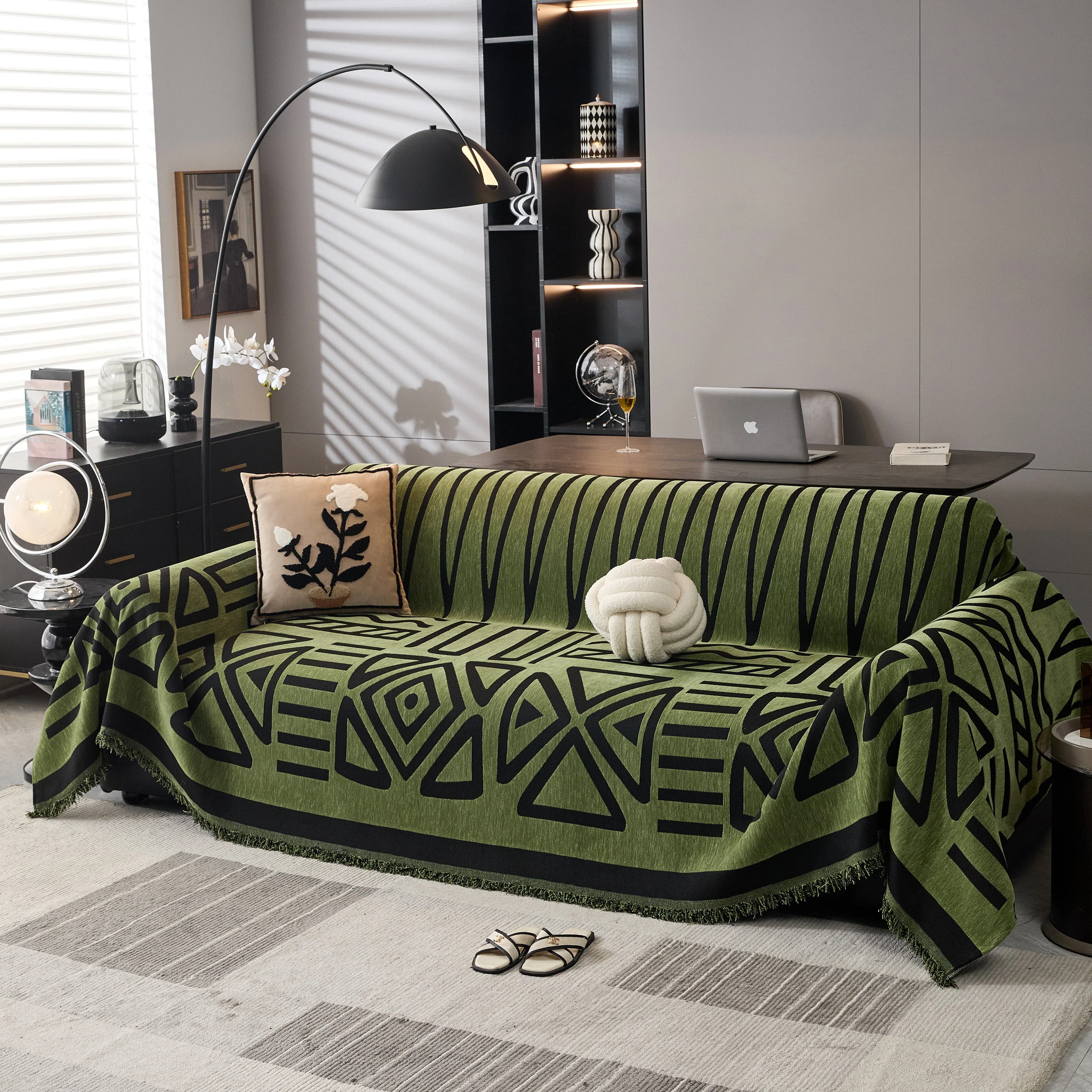 Boho Chenille Sofa Throw Covers Sectional Sofa Couch Cover Sofa Protector Covers - Image 73