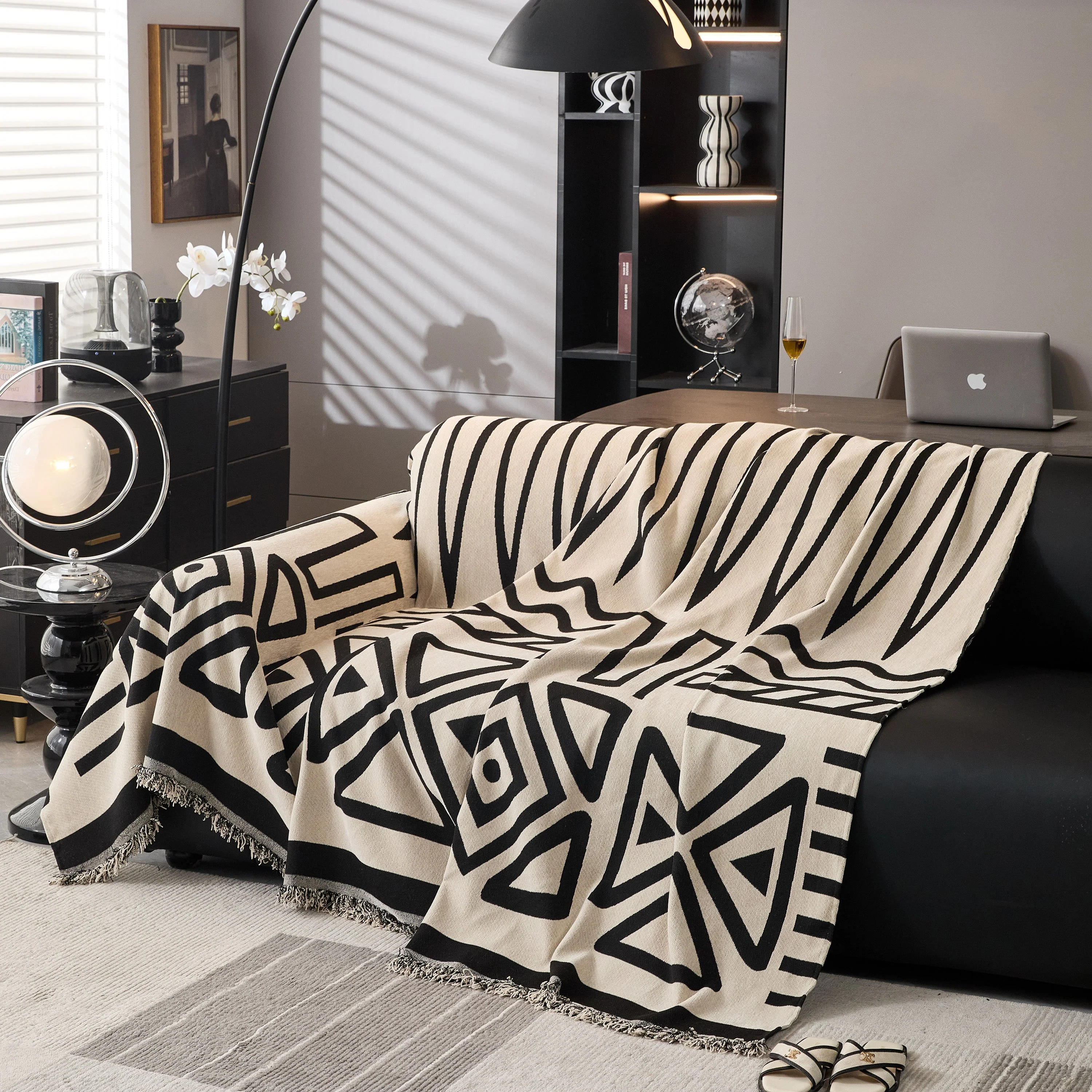 Boho Chenille Sofa Throw Covers Sectional Sofa Couch Cover Sofa Protector Covers - Image 93
