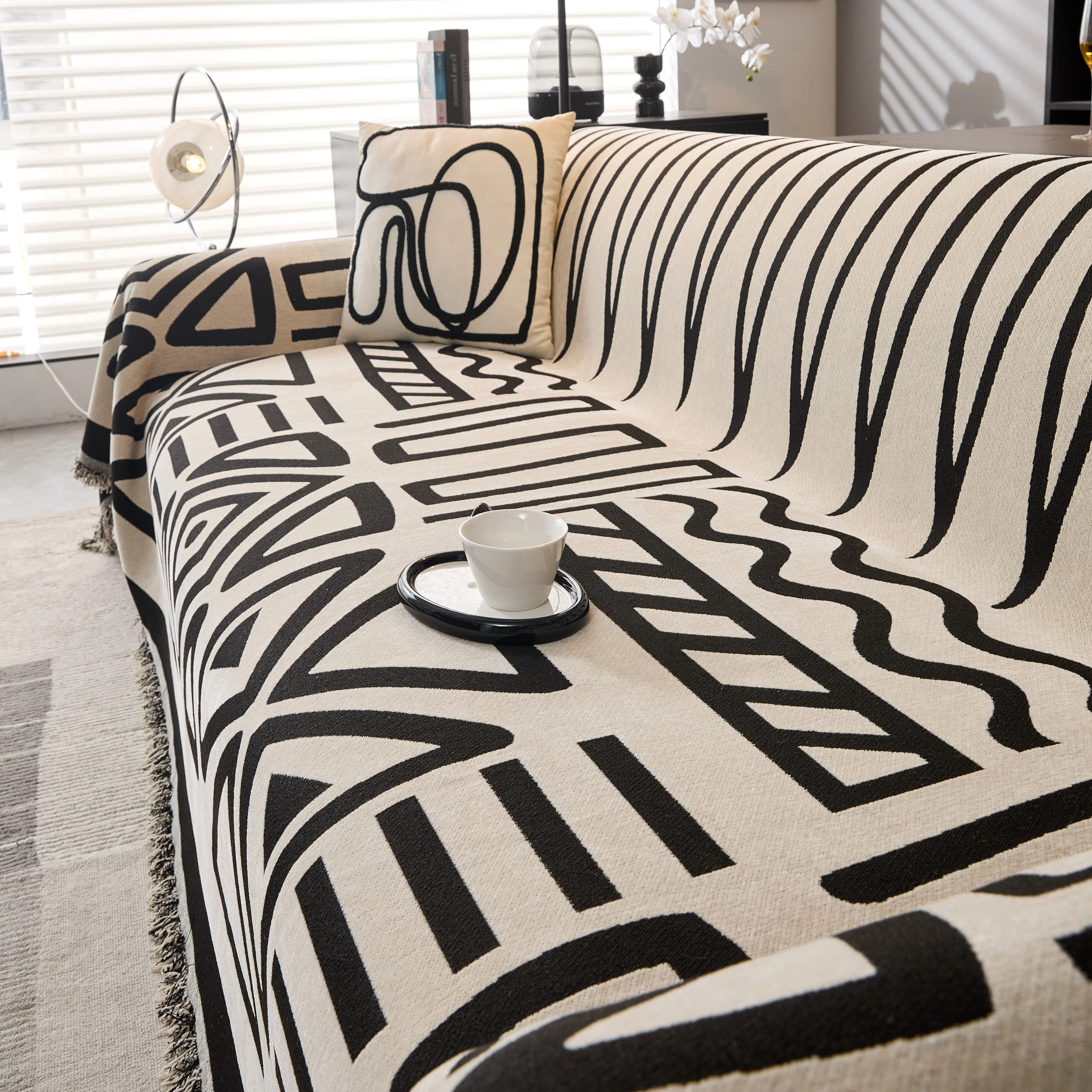 Boho Chenille Sofa Throw Covers Sectional Sofa Couch Cover Sofa Protector Covers - Image 99