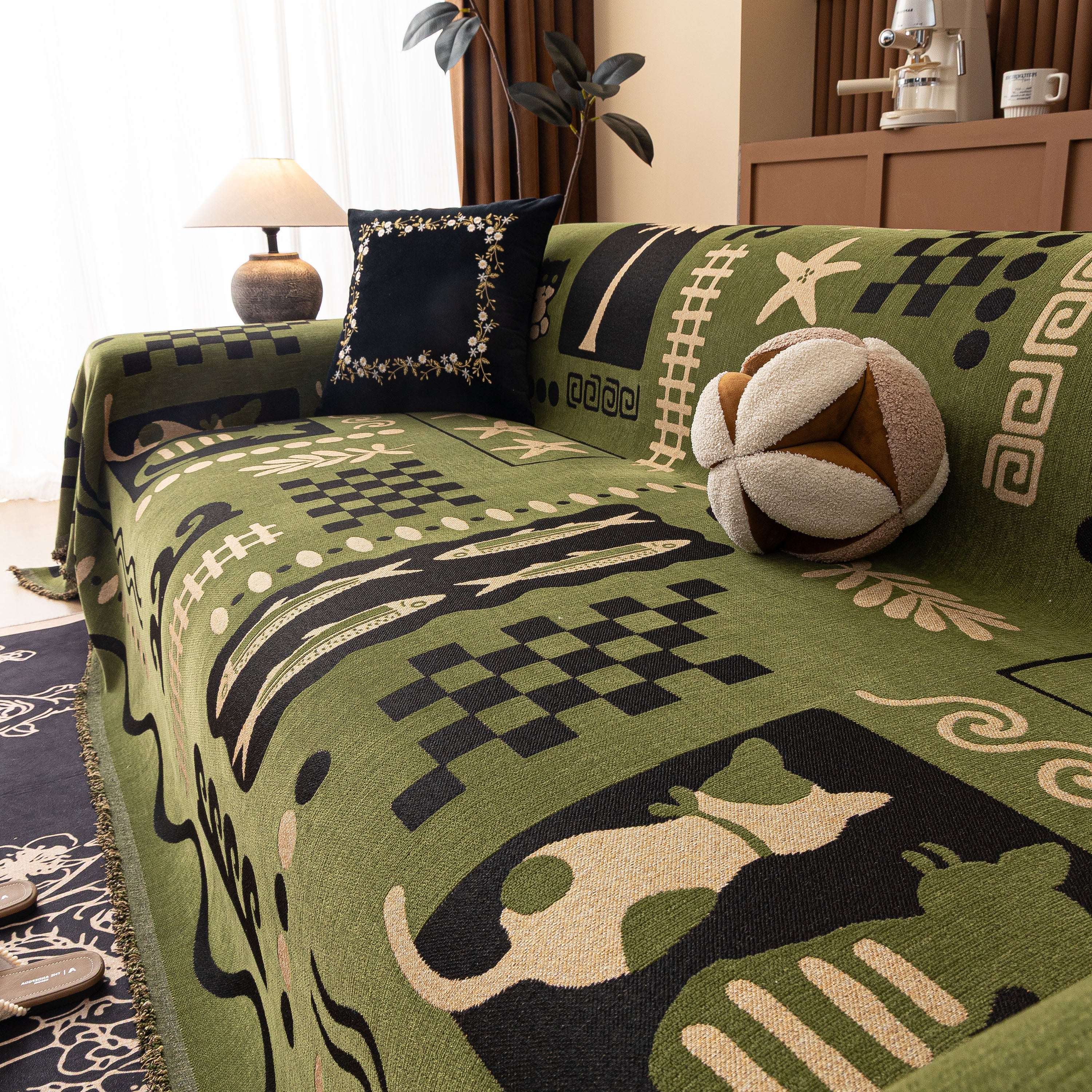 Boho Chic Woven Throw Blanket for Couch, Washable Couch Cover for Pets, Dogs, Cats - Image 28