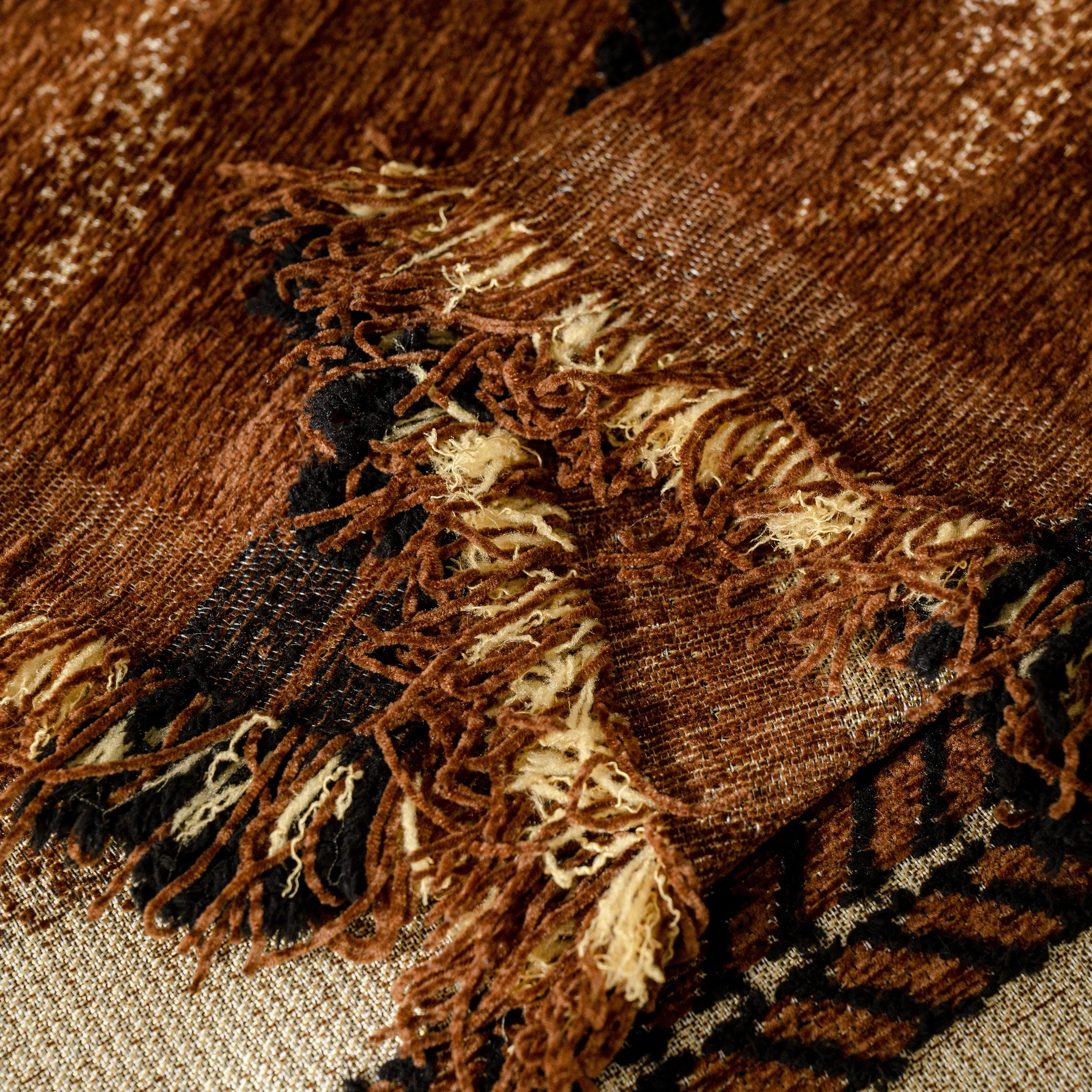 Boho Couch Throw Blanket with Textured Stripes, Sofa Cover for Living Room Decor - Image 93