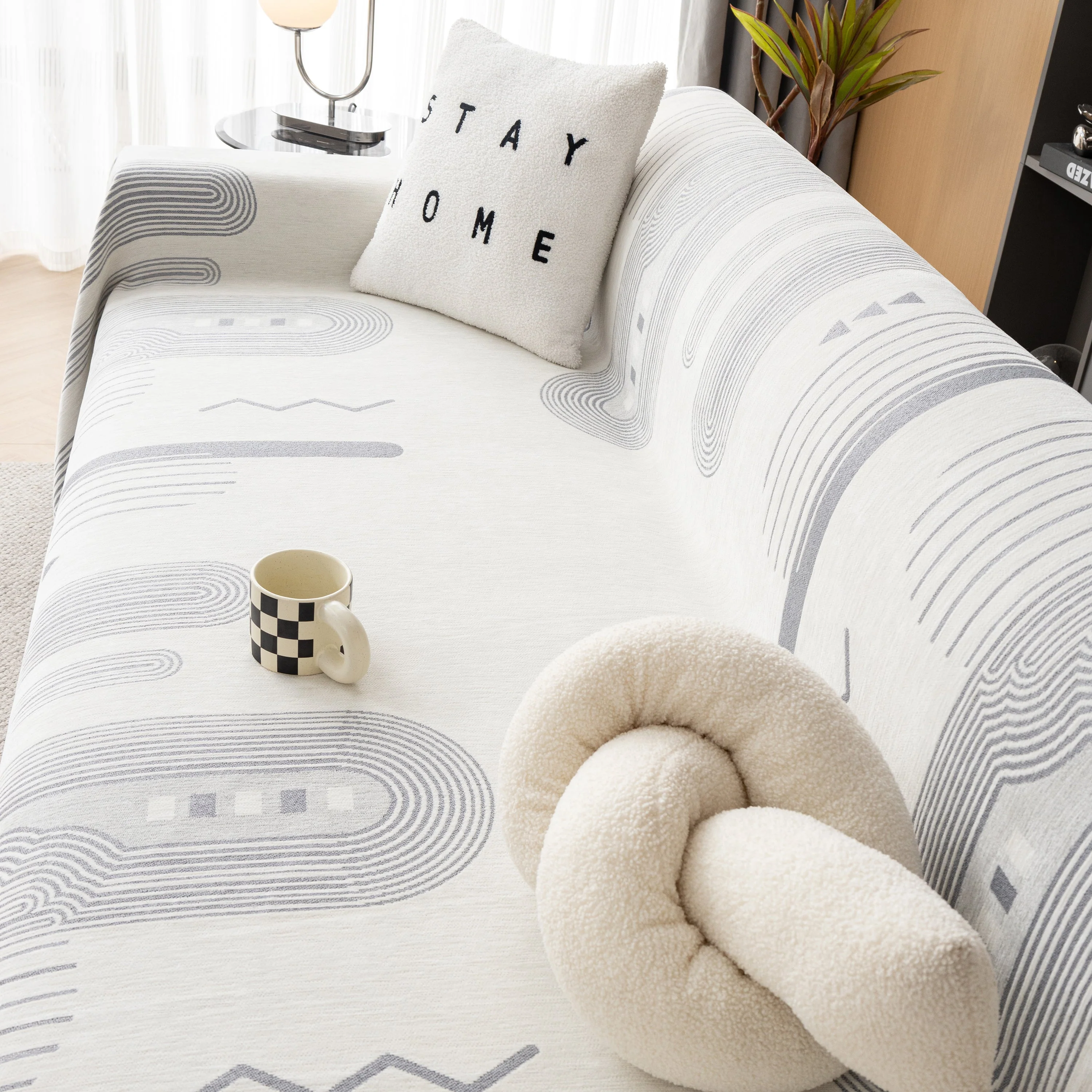 Boho Couch Throw Covers with Tassel Thick Durable Sofa Cover Blanket Furniture Slipcover Sectional - Image 81