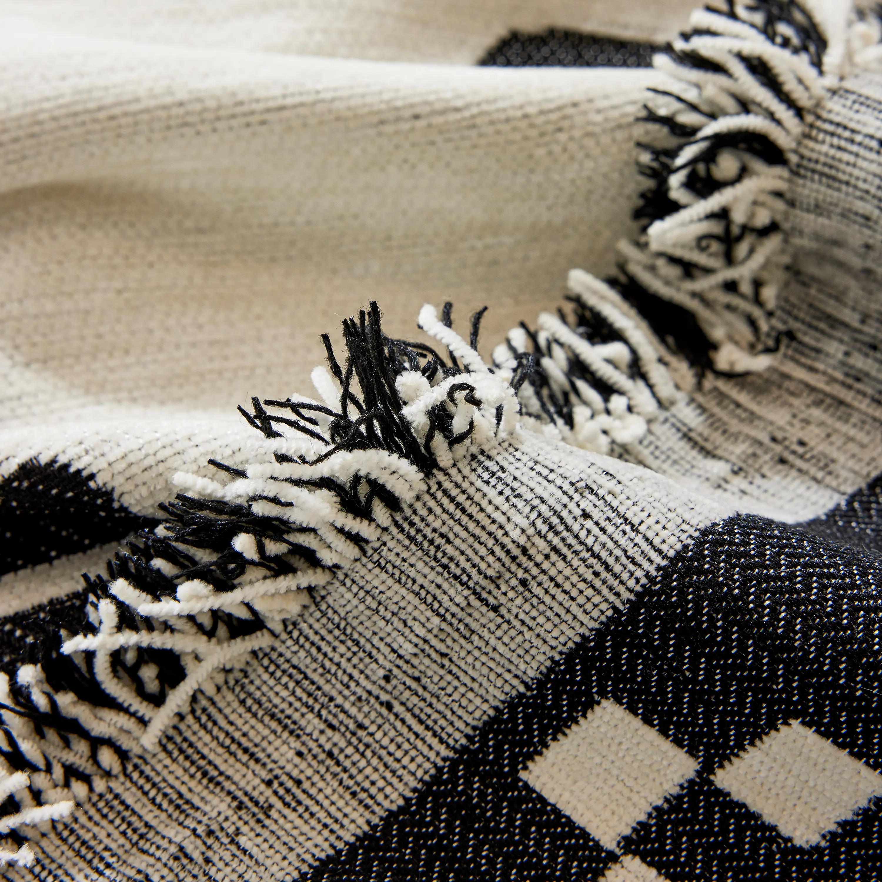 Boho Geometric Chenille Throw Sofa Cover Soft Textured Decorative Couch Blanket - Image 5
